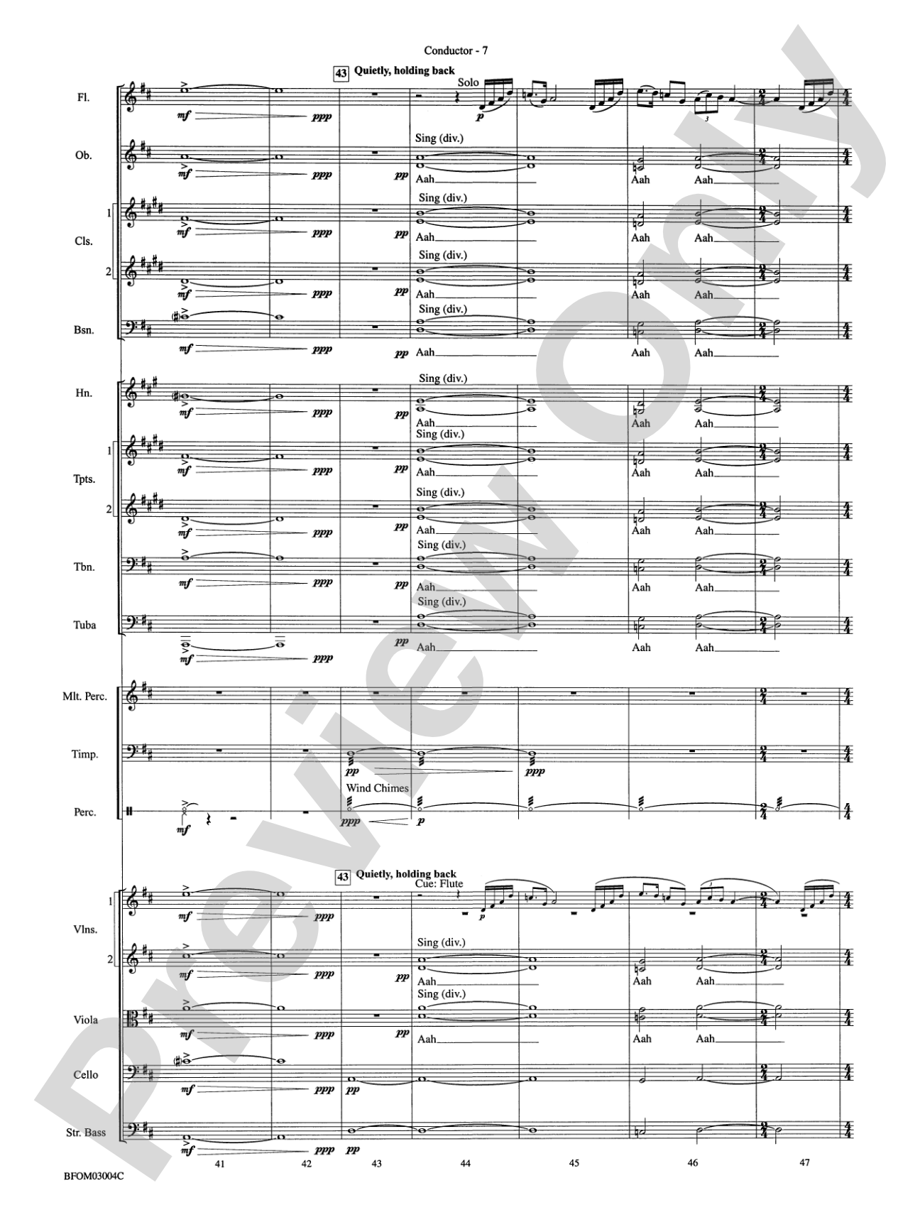 In the Fading Light of Autumn: Full Orchestra Conductor Score & Parts
