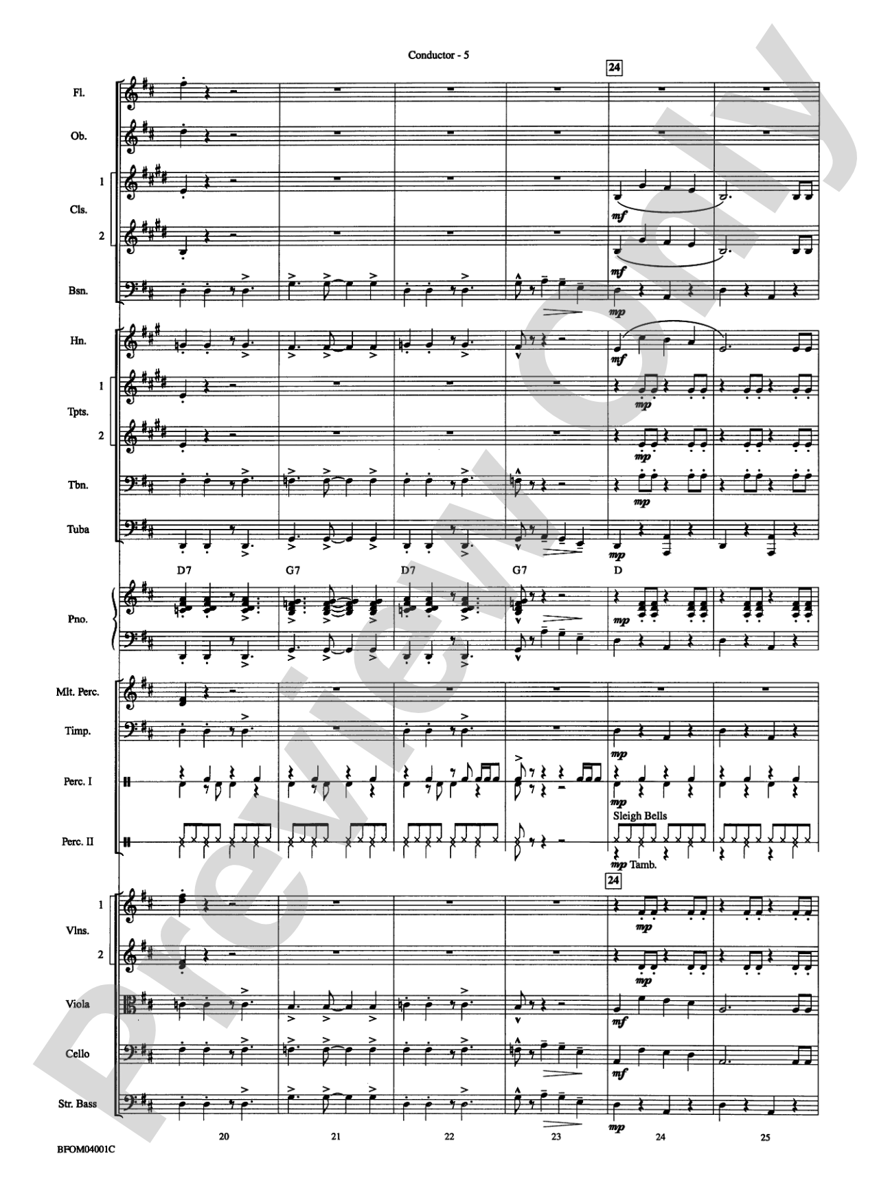 Rock the Bells: Full Orchestra Conductor Score & Parts