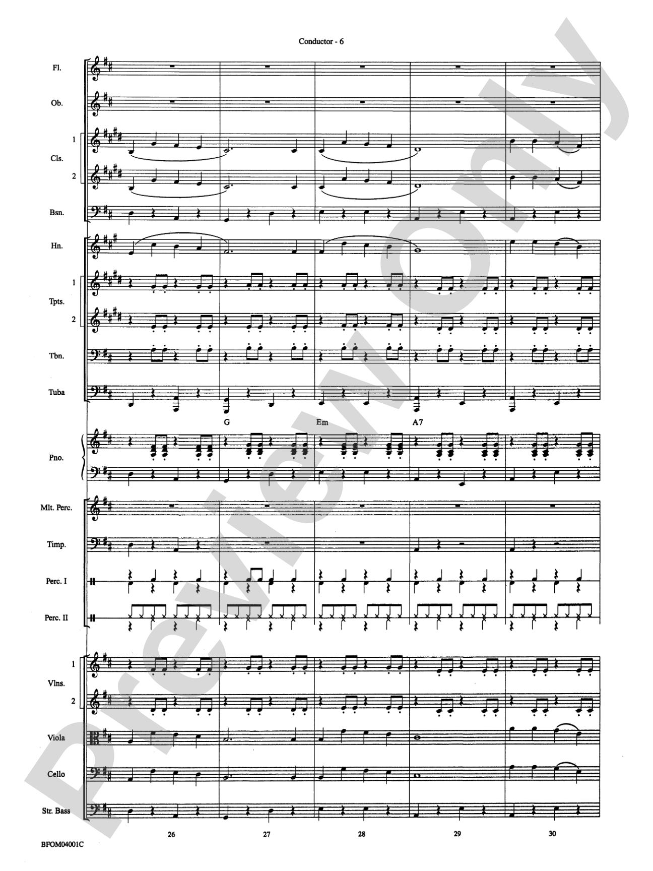 Rock the Bells: Full Orchestra Conductor Score & Parts