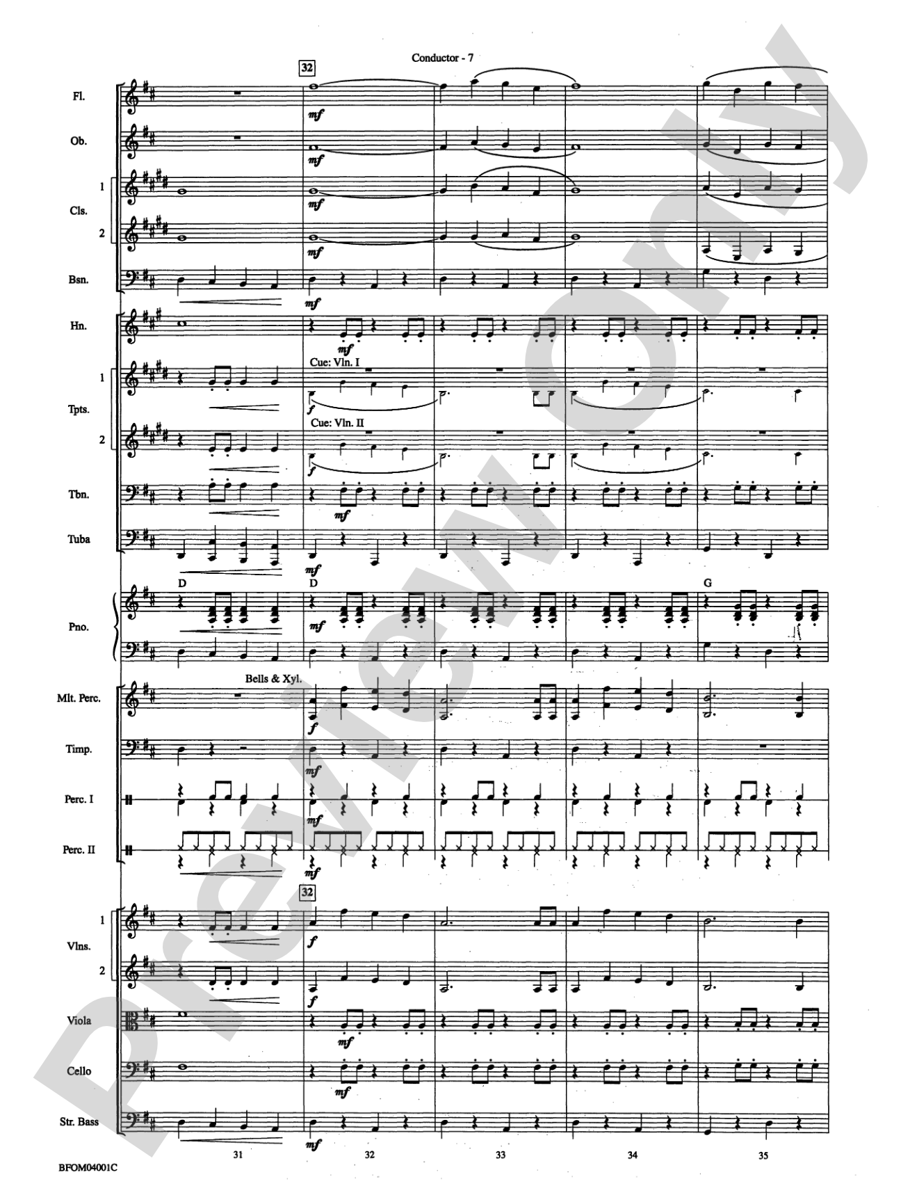 Rock the Bells: Full Orchestra Conductor Score & Parts