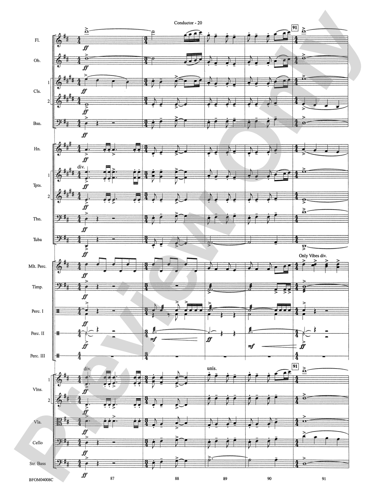 Bellingrath Gardens: Full Orchestra Conductor Score & Parts