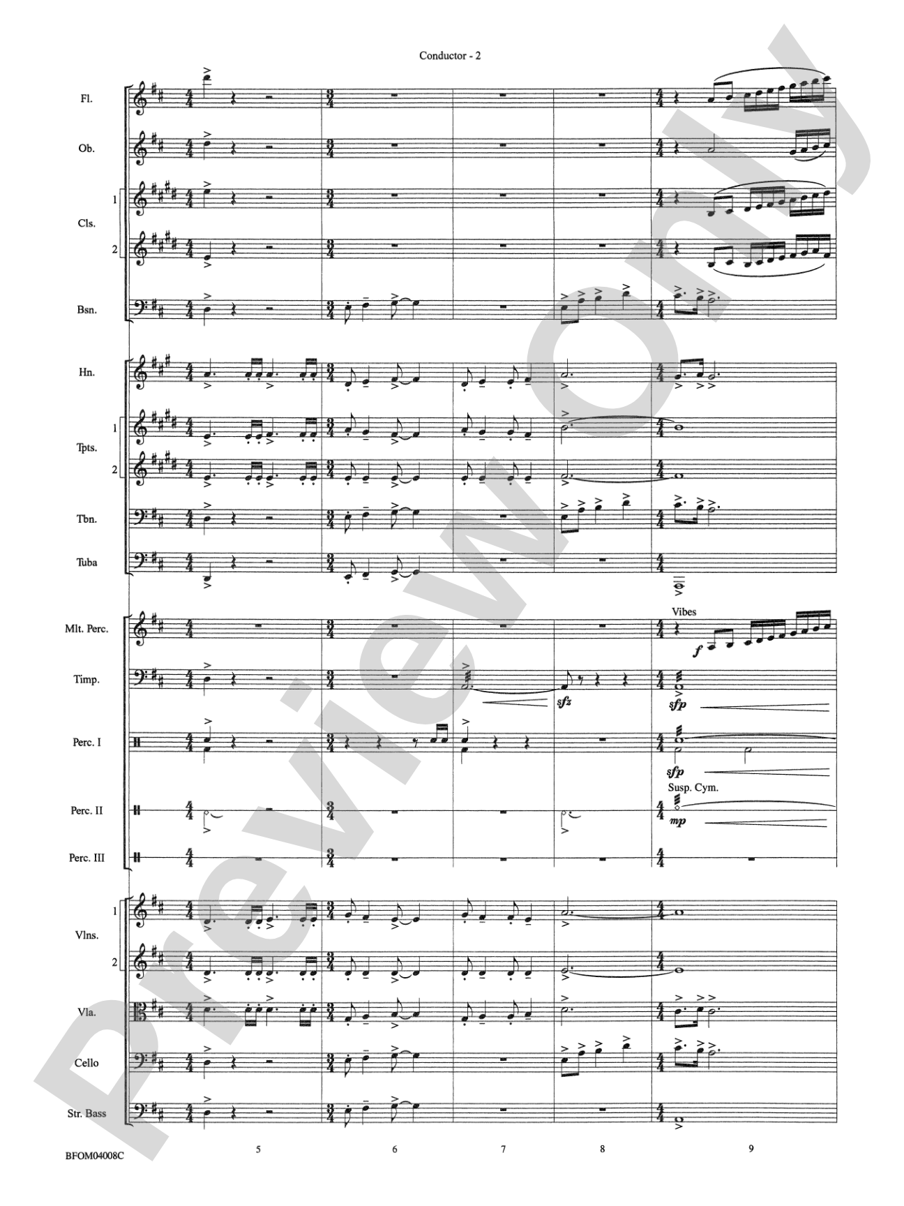 Bellingrath Gardens: Full Orchestra Conductor Score & Parts