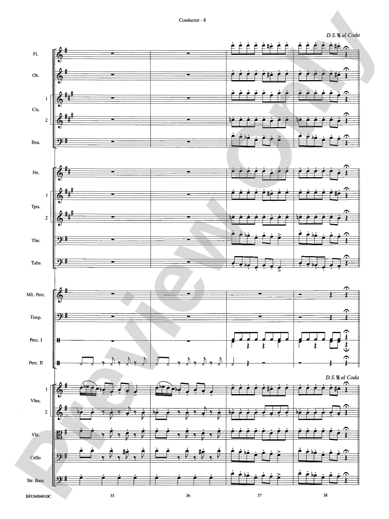 Norwegian Dance No. 2: Full Orchestra Conductor Score & Parts