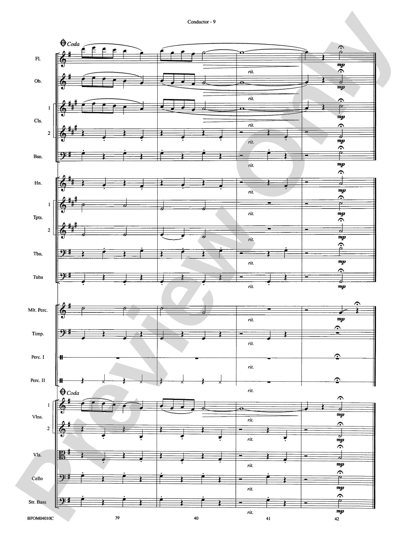 Norwegian Dance No. 2: Full Orchestra Conductor Score & Parts