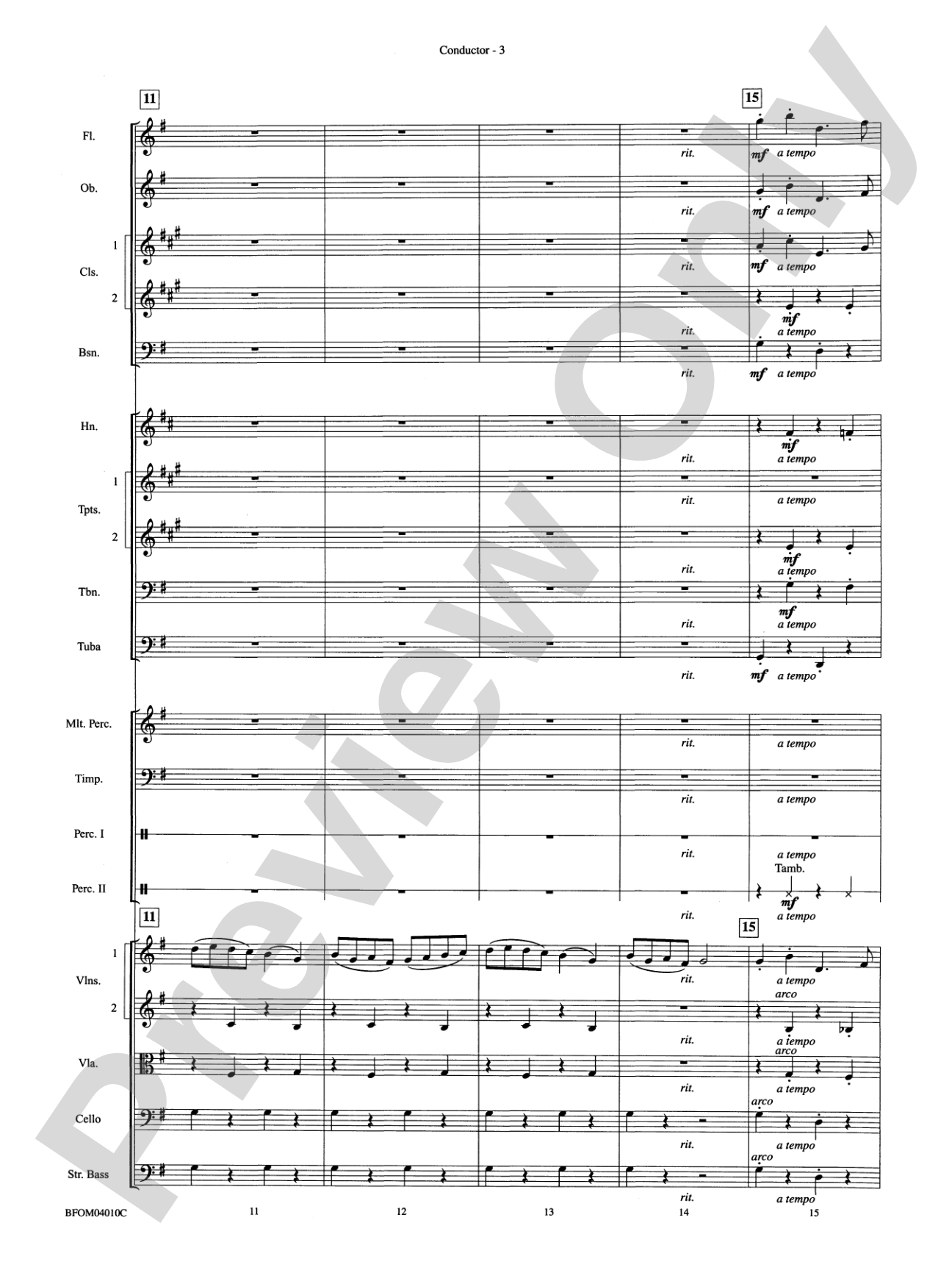 Norwegian Dance No. 2: Full Orchestra Conductor Score & Parts