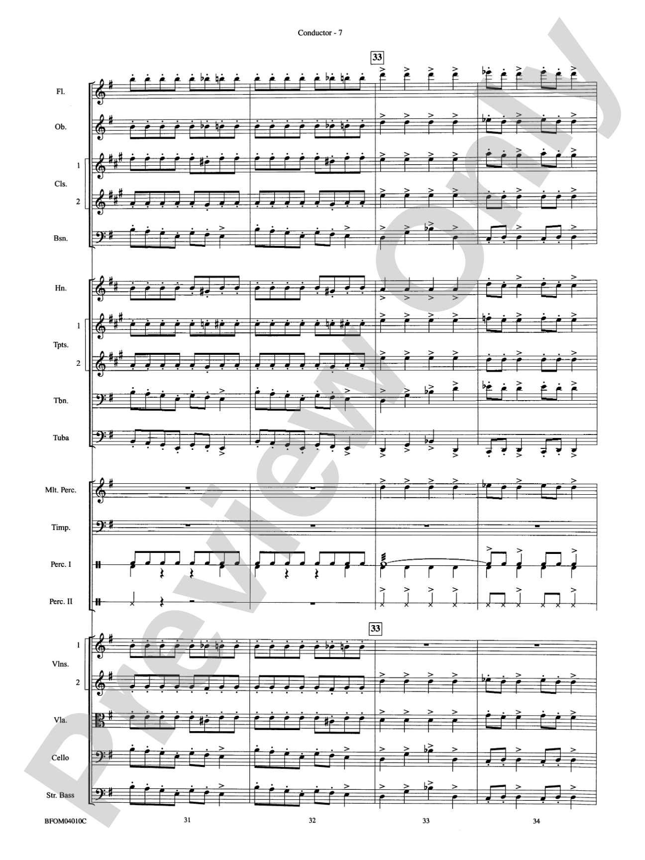 Norwegian Dance No. 2: Full Orchestra Conductor Score & Parts