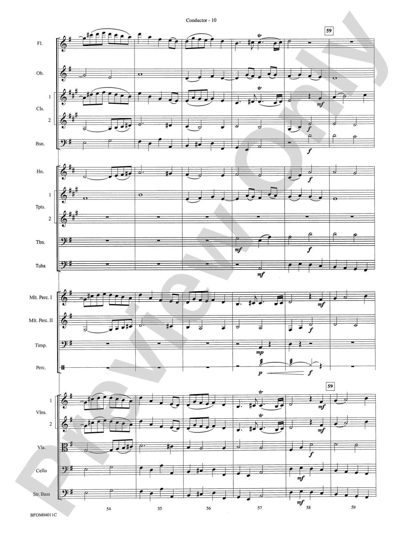 Sleepers Wake (More of the Best of Bach): Full Orchestra Conductor Score & Parts