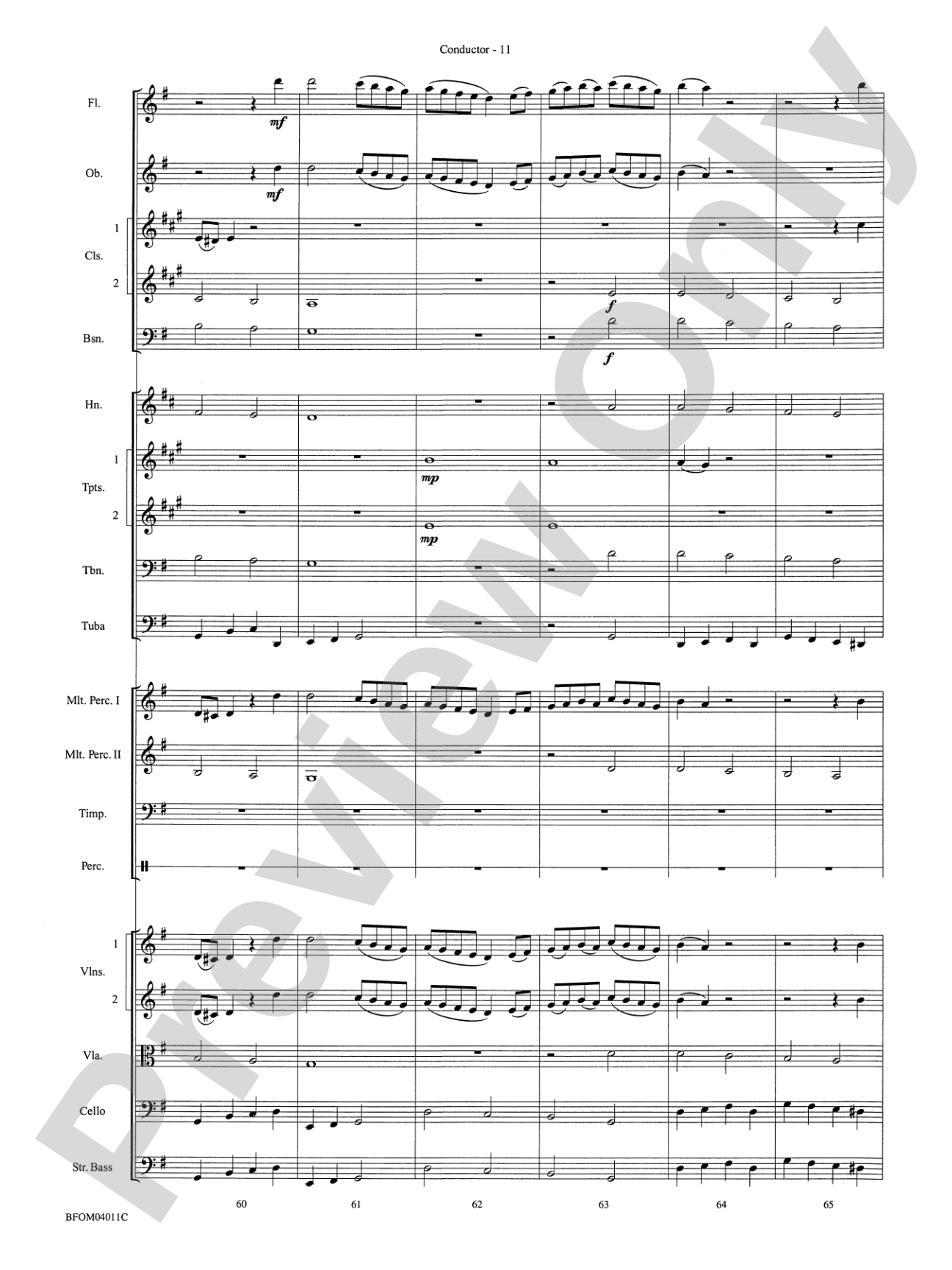 Sleepers Wake (More of the Best of Bach): Full Orchestra Conductor Score & Parts