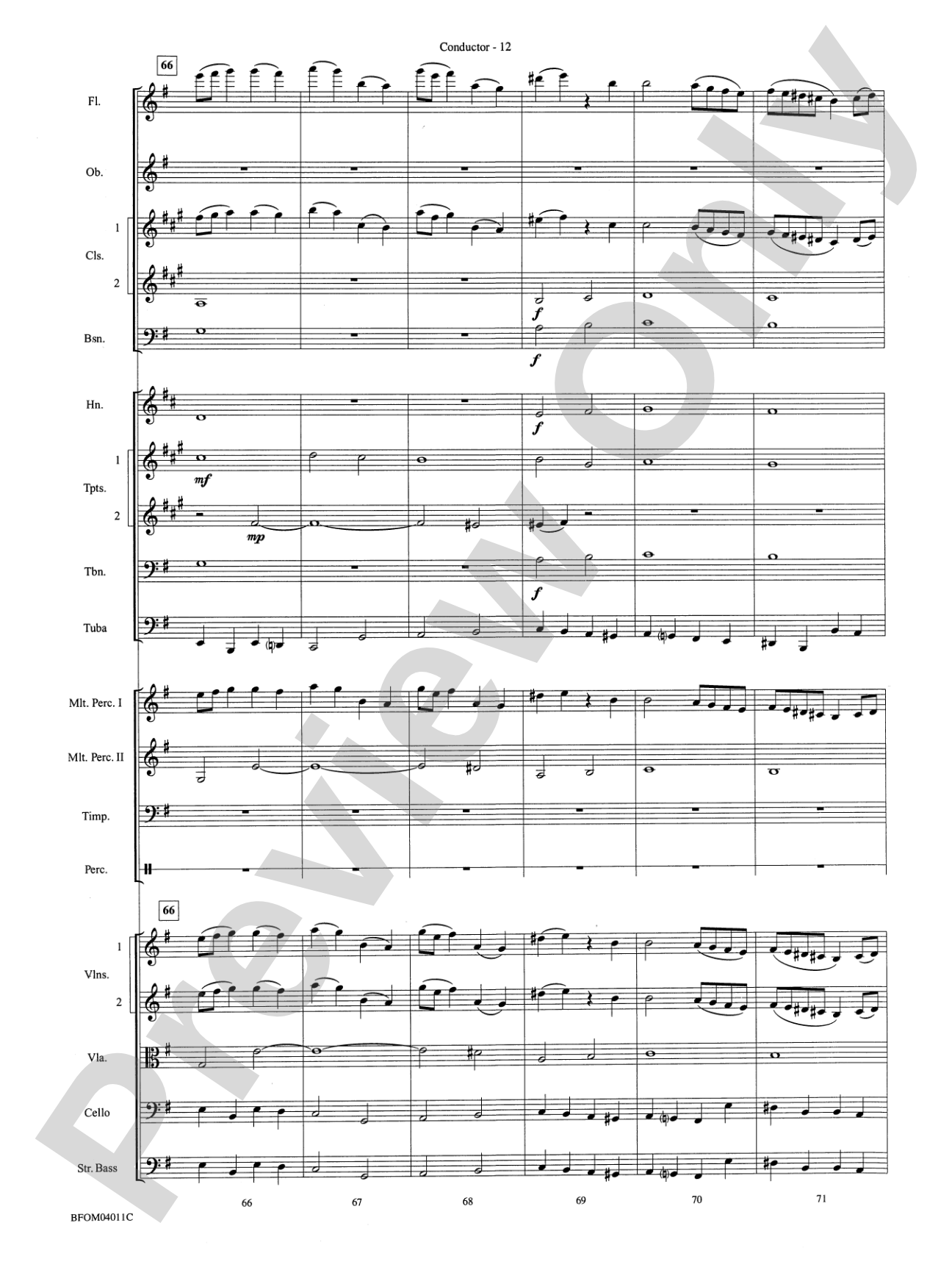 Sleepers Wake (More of the Best of Bach): Full Orchestra Conductor Score & Parts