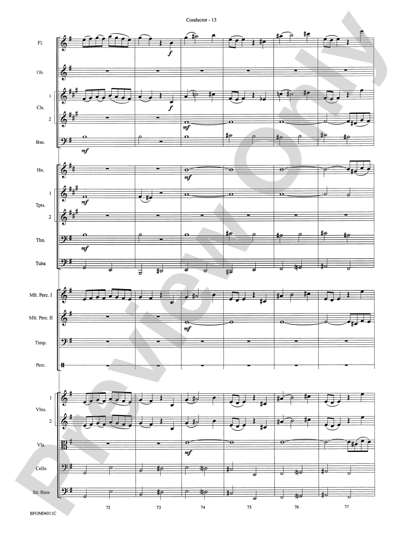 Sleepers Wake (More of the Best of Bach): Full Orchestra Conductor Score & Parts
