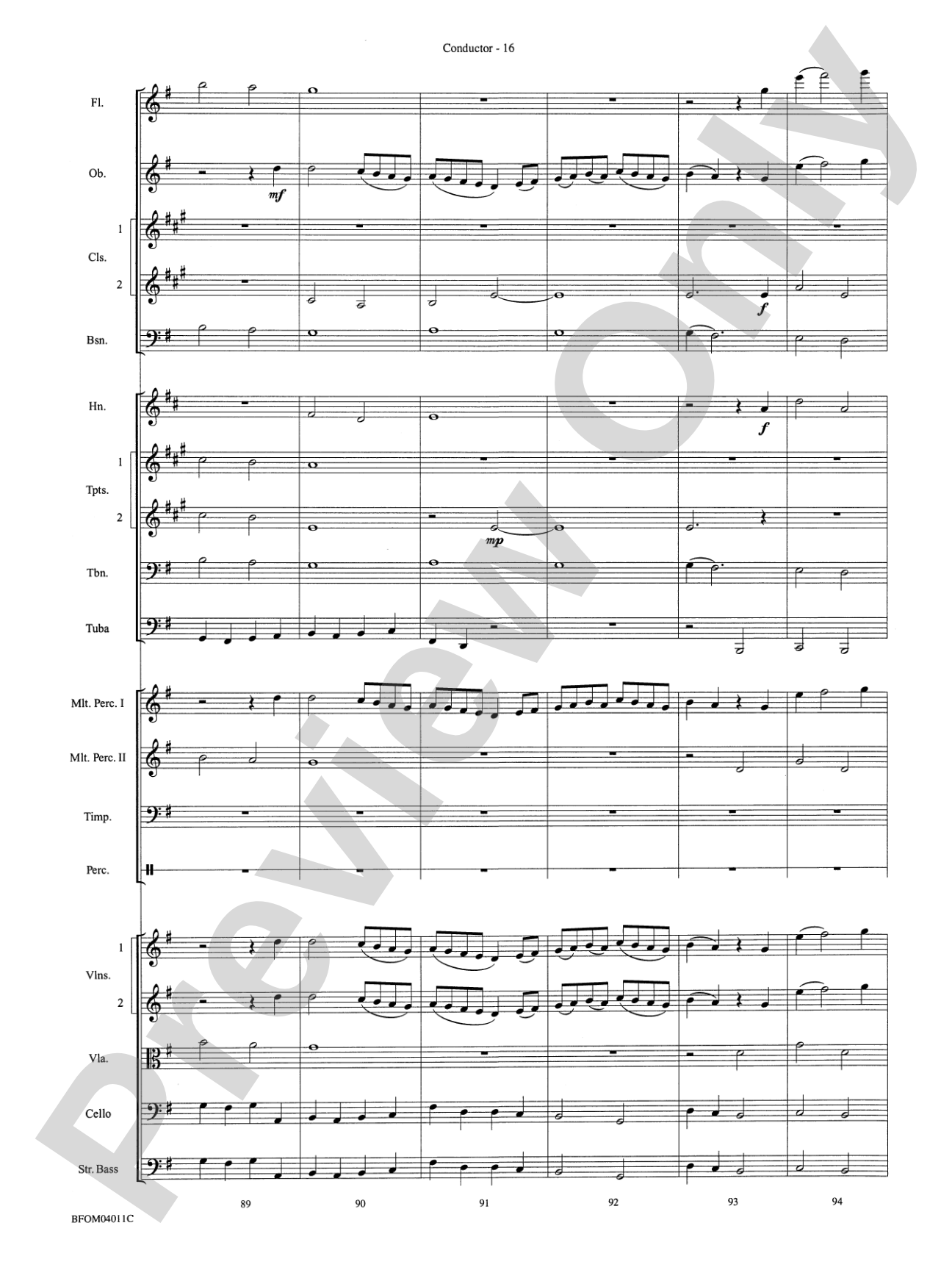 Sleepers Wake (More of the Best of Bach): Full Orchestra Conductor Score & Parts