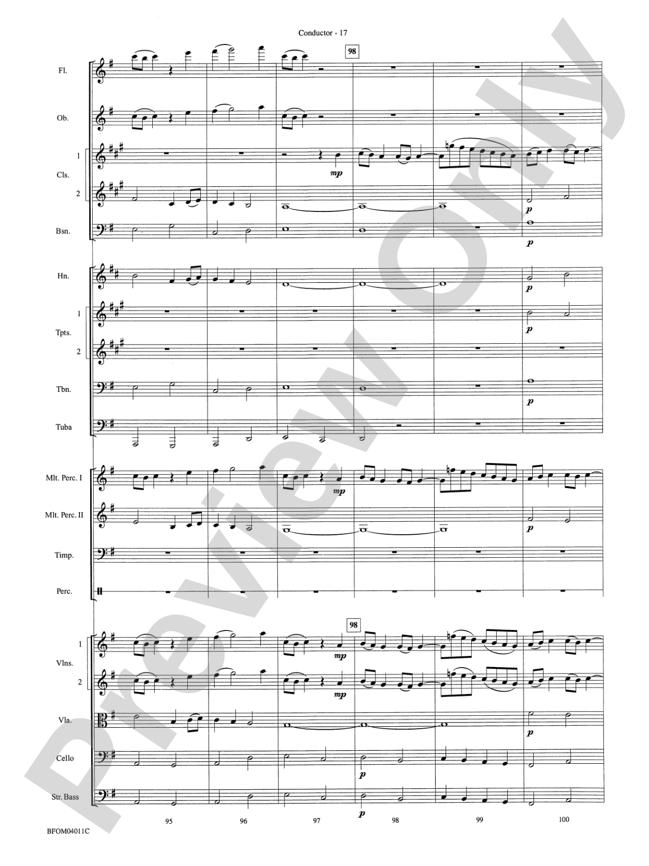 Sleepers Wake (More of the Best of Bach): Full Orchestra Conductor Score & Parts