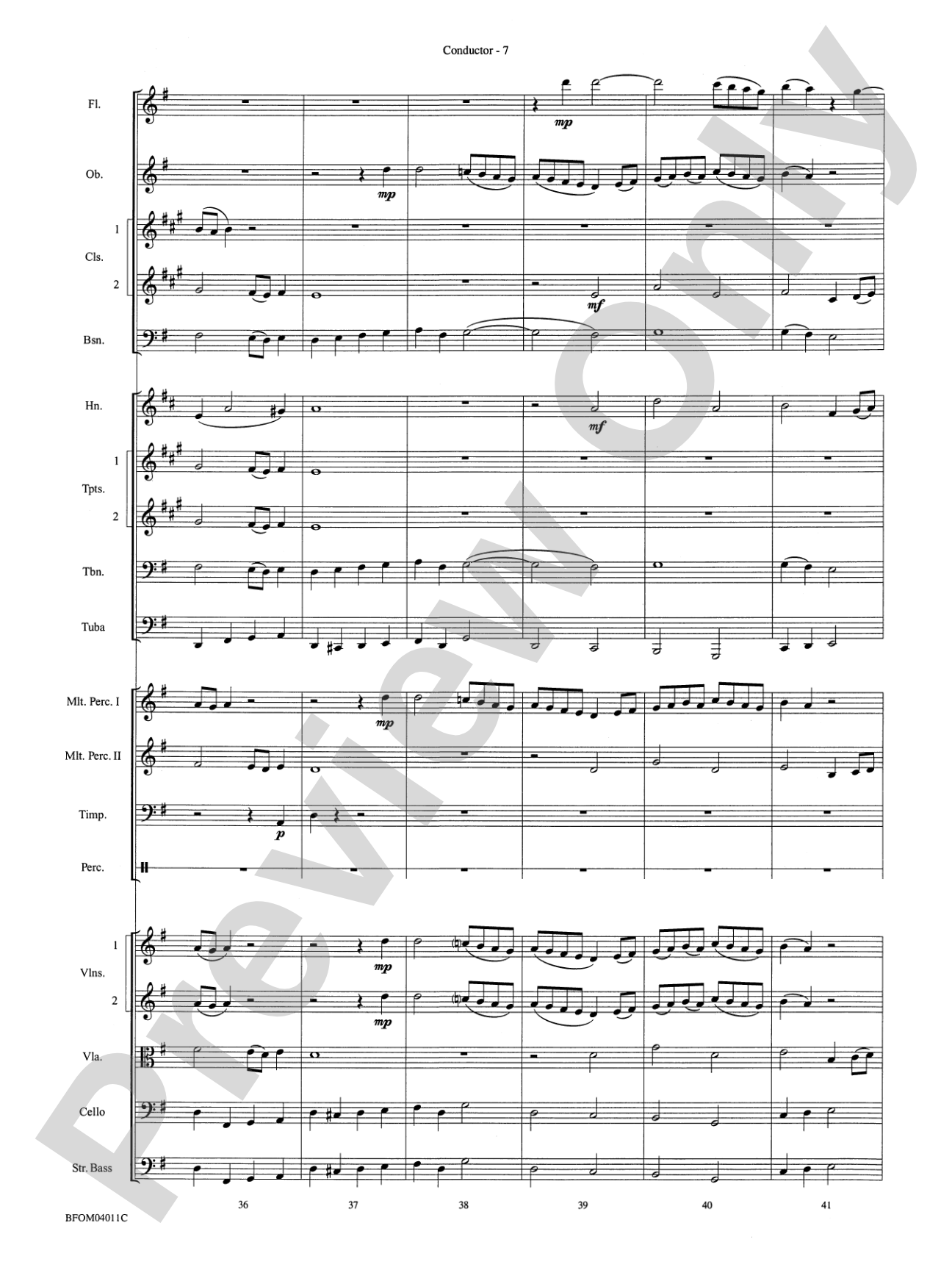 Sleepers Wake (More of the Best of Bach): Full Orchestra Conductor Score & Parts