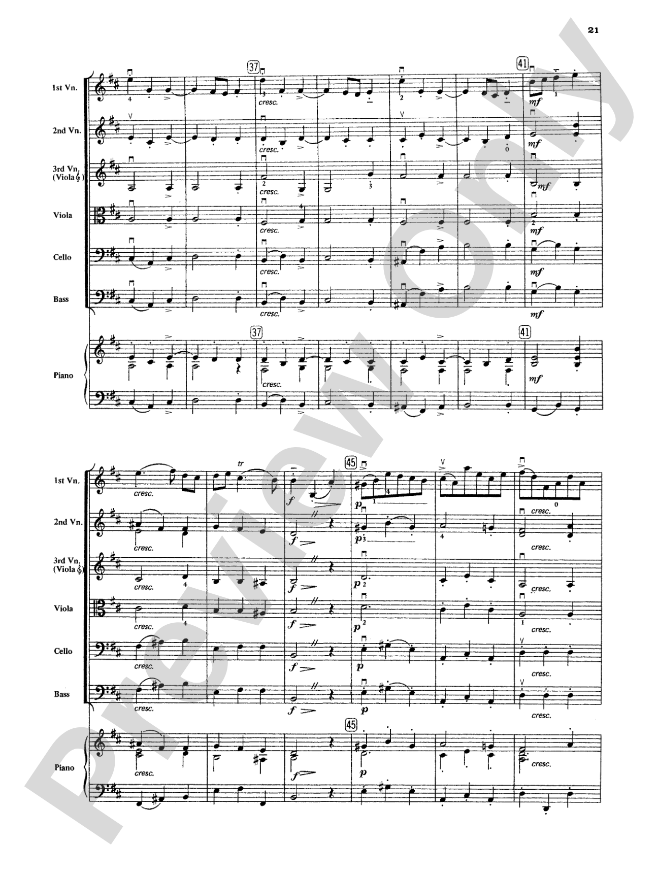 Chamber Suite in D: String Orchestra Conductor Score & Parts