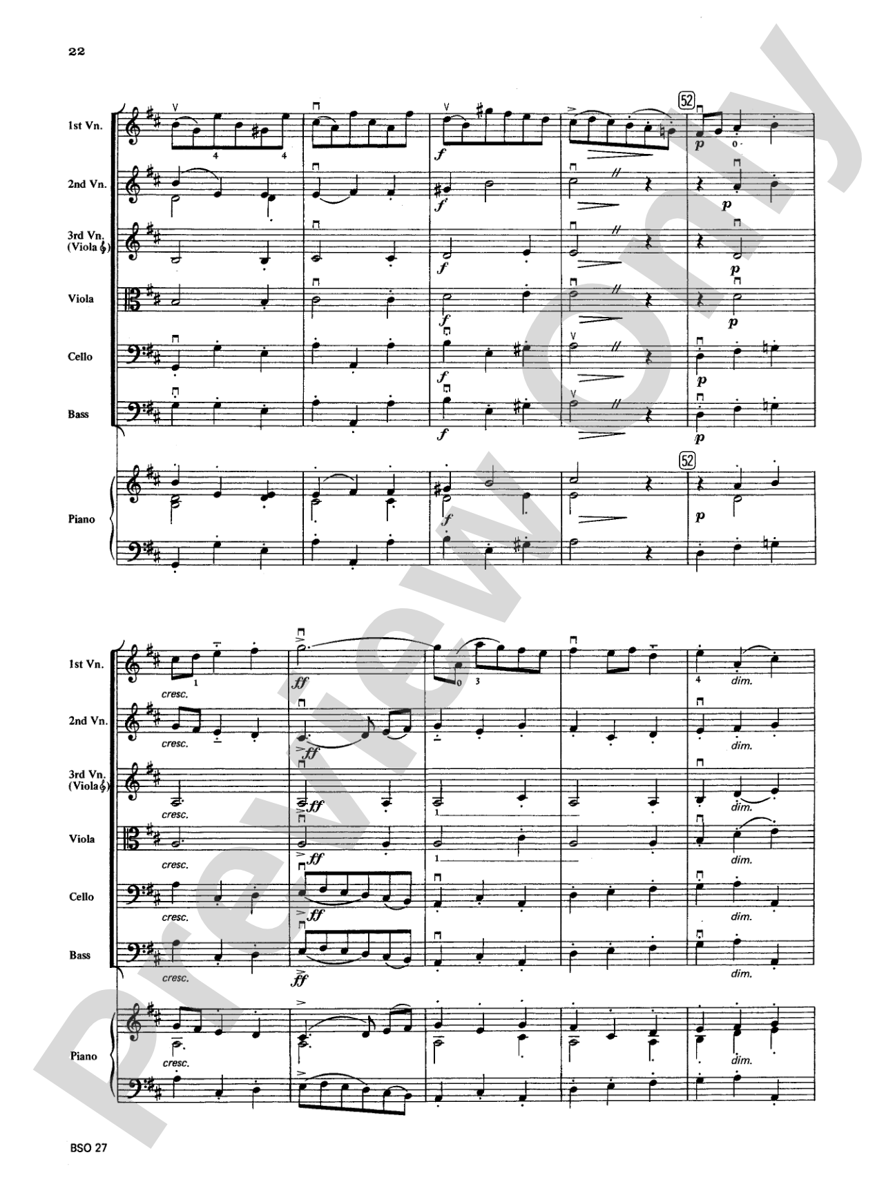 Chamber Suite in D: String Orchestra Conductor Score & Parts