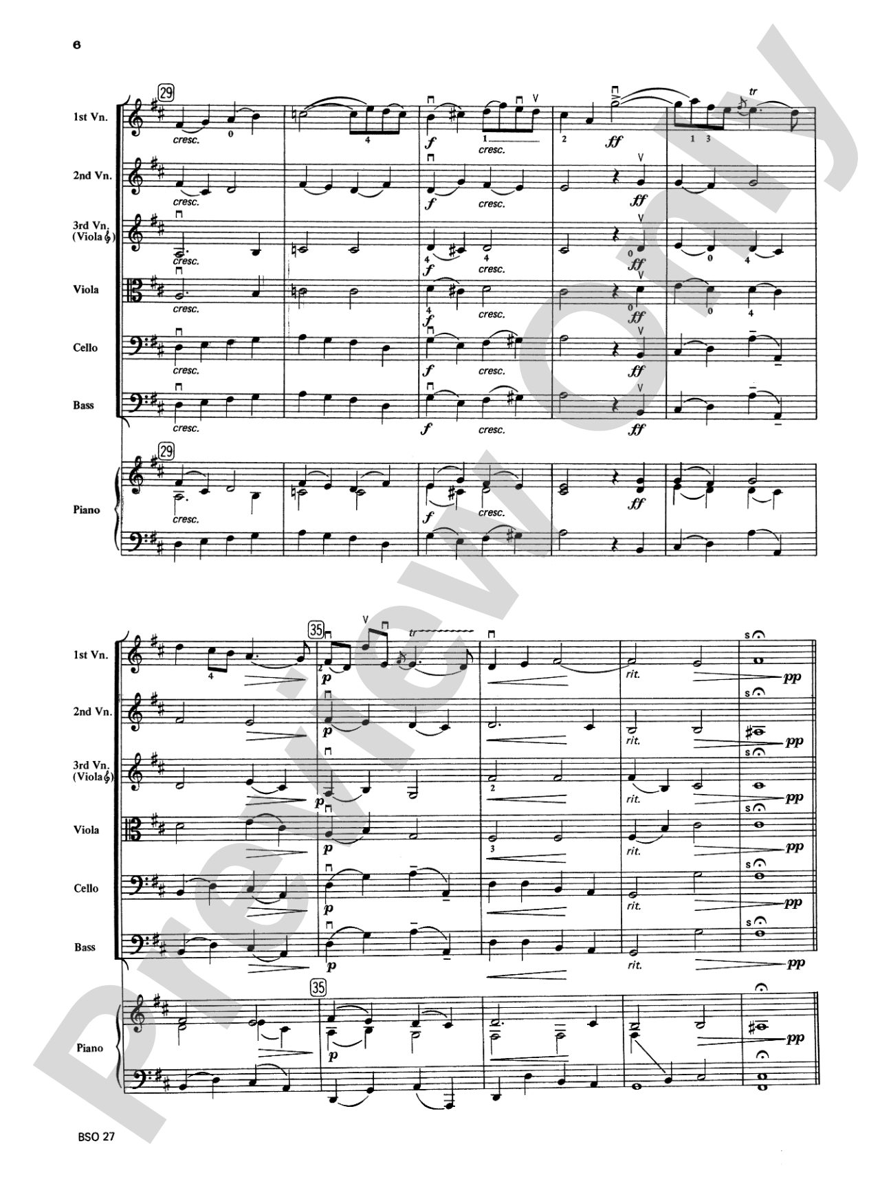 Chamber Suite in D: String Orchestra Conductor Score & Parts