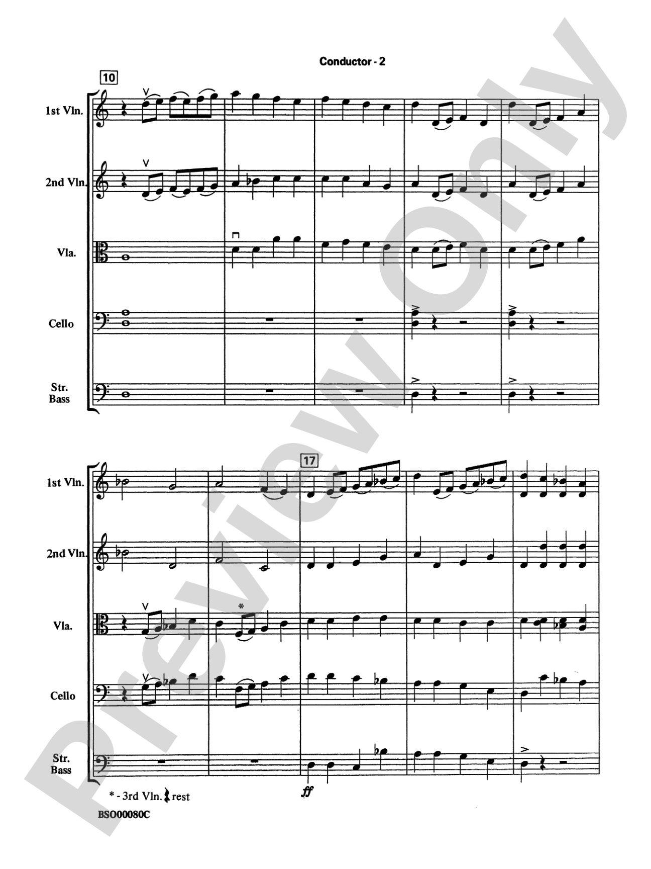 Fantasia for Strings: String Orchestra Conductor Score & Parts