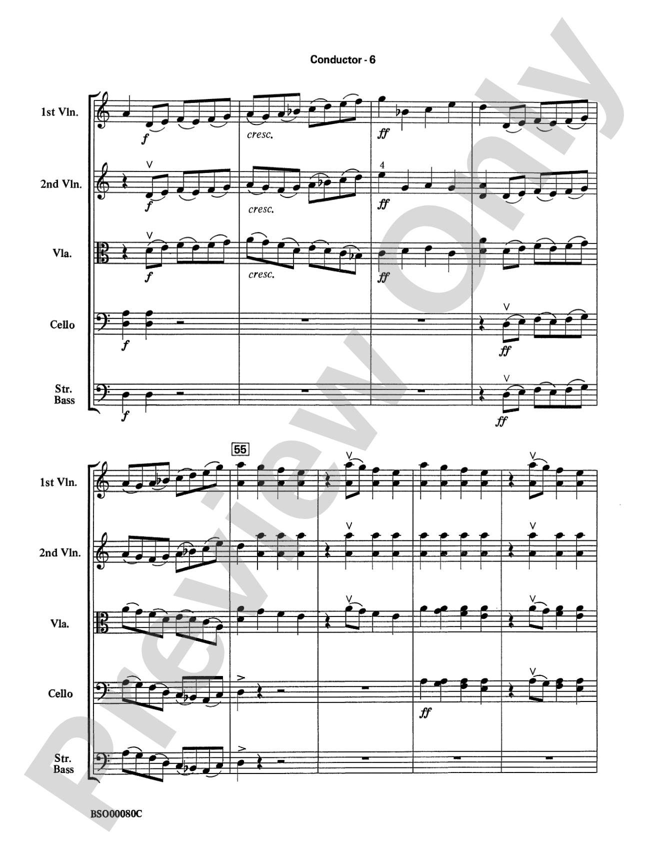 Fantasia for Strings: String Orchestra Conductor Score & Parts