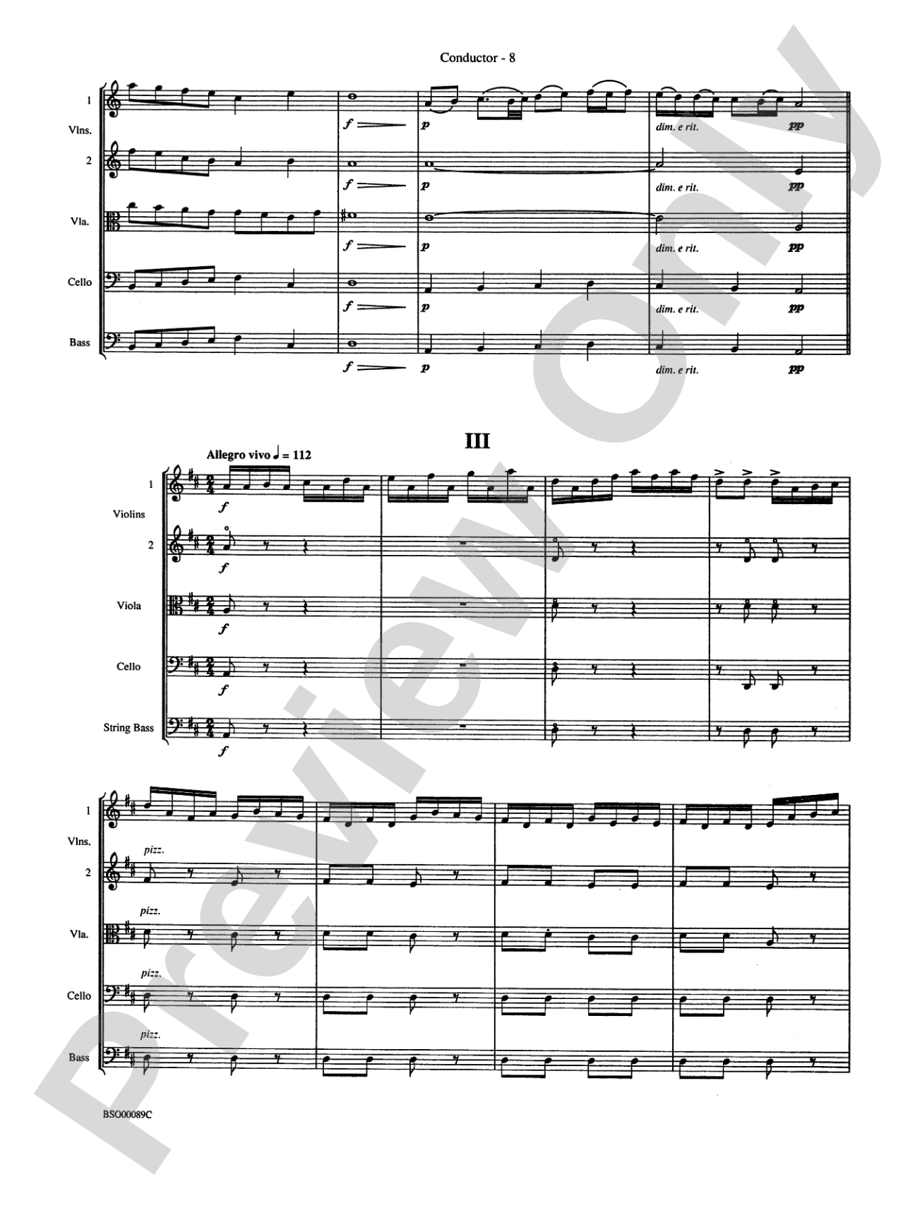 Queen Noor Suite: String Orchestra Conductor Score & Parts