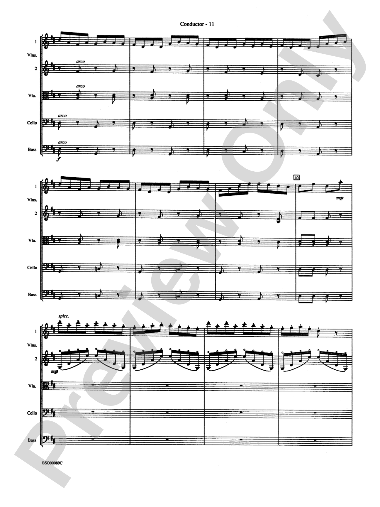 Queen Noor Suite: String Orchestra Conductor Score & Parts