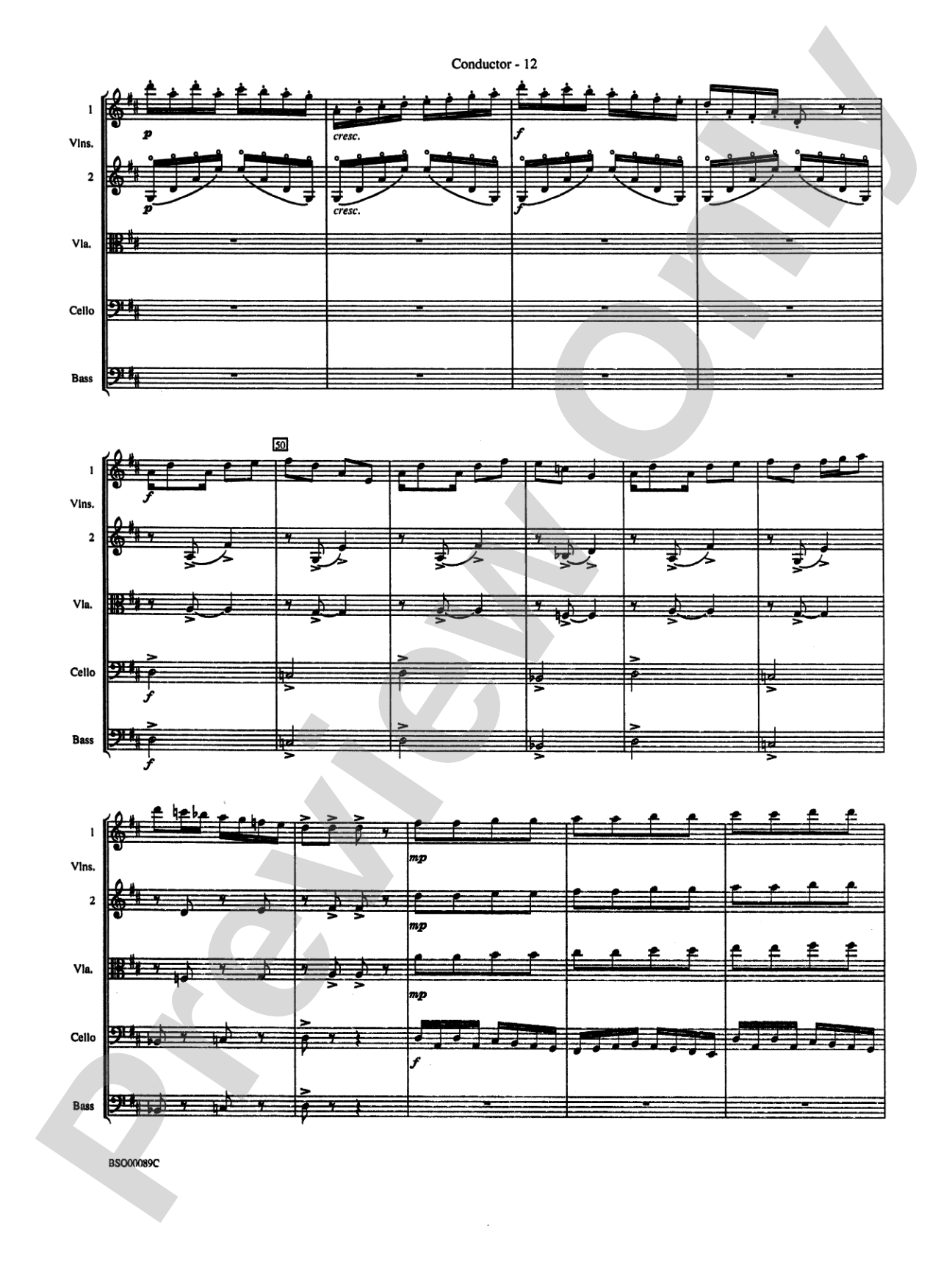 Queen Noor Suite: String Orchestra Conductor Score & Parts