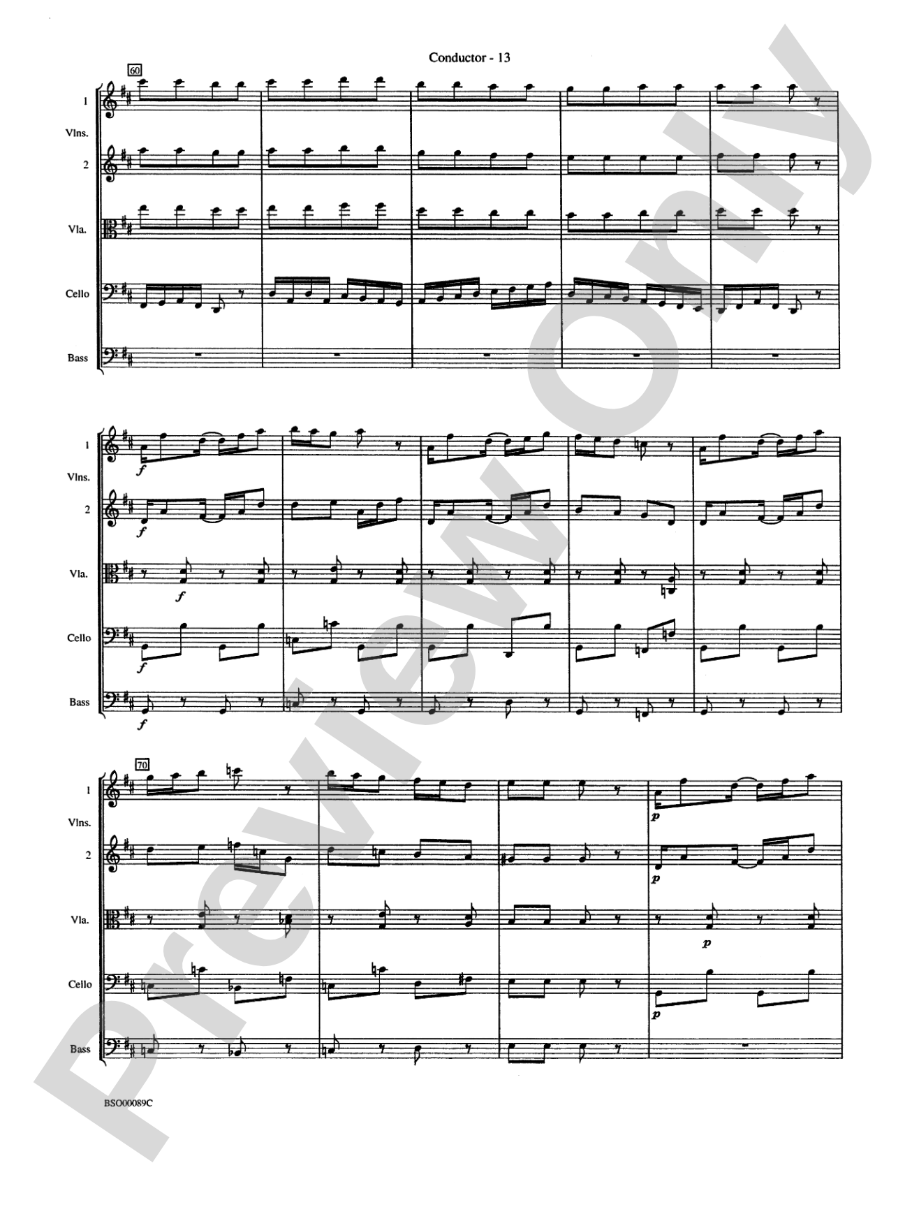 Queen Noor Suite: String Orchestra Conductor Score & Parts