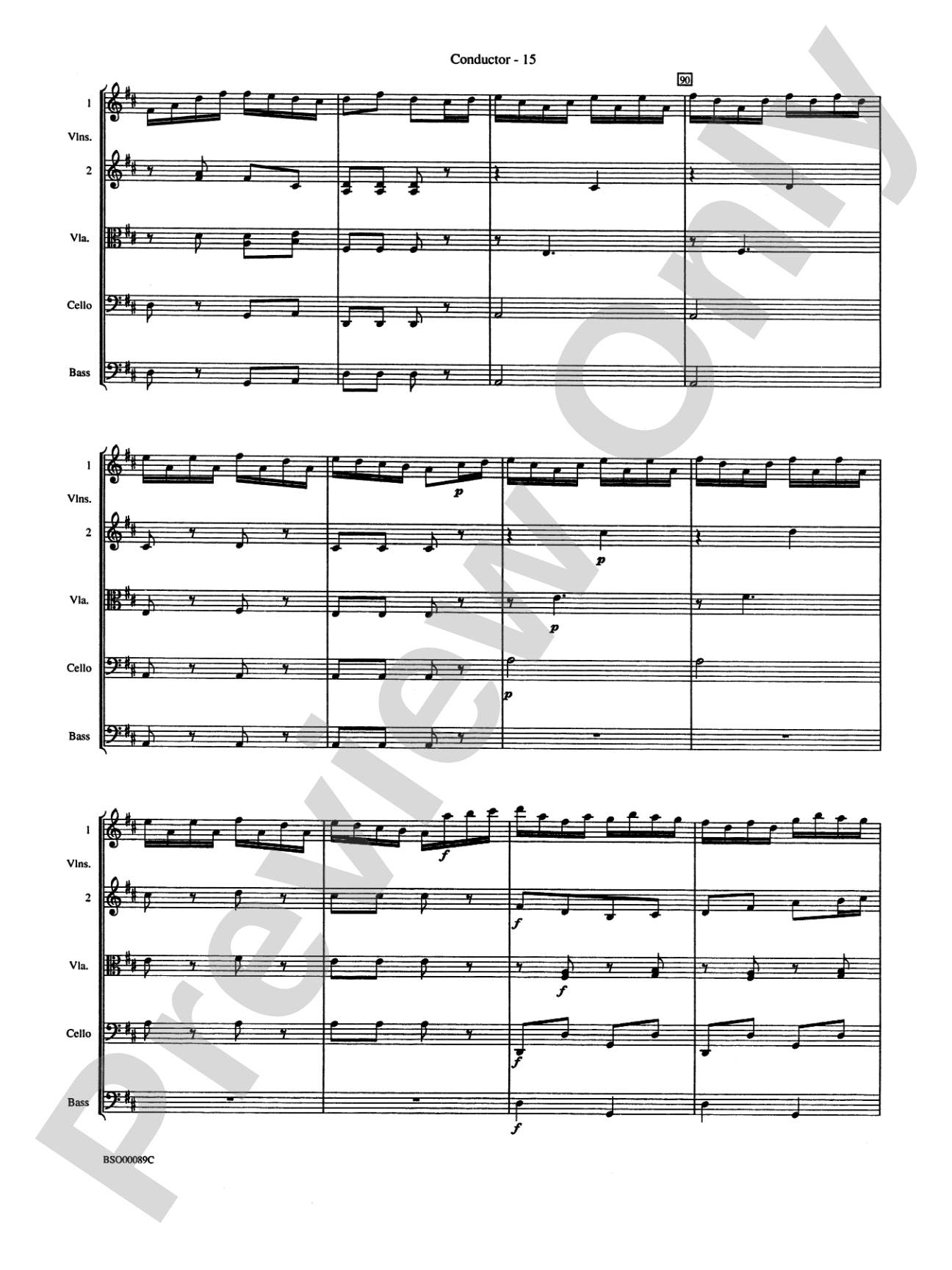 Queen Noor Suite: String Orchestra Conductor Score & Parts