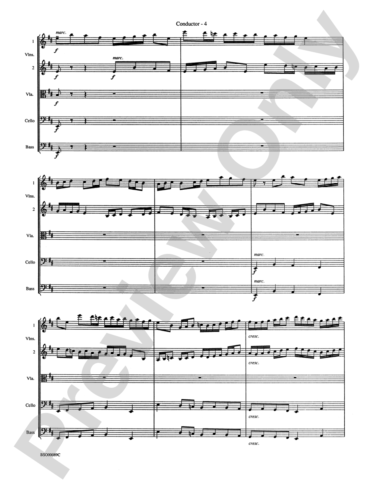 Queen Noor Suite: String Orchestra Conductor Score & Parts