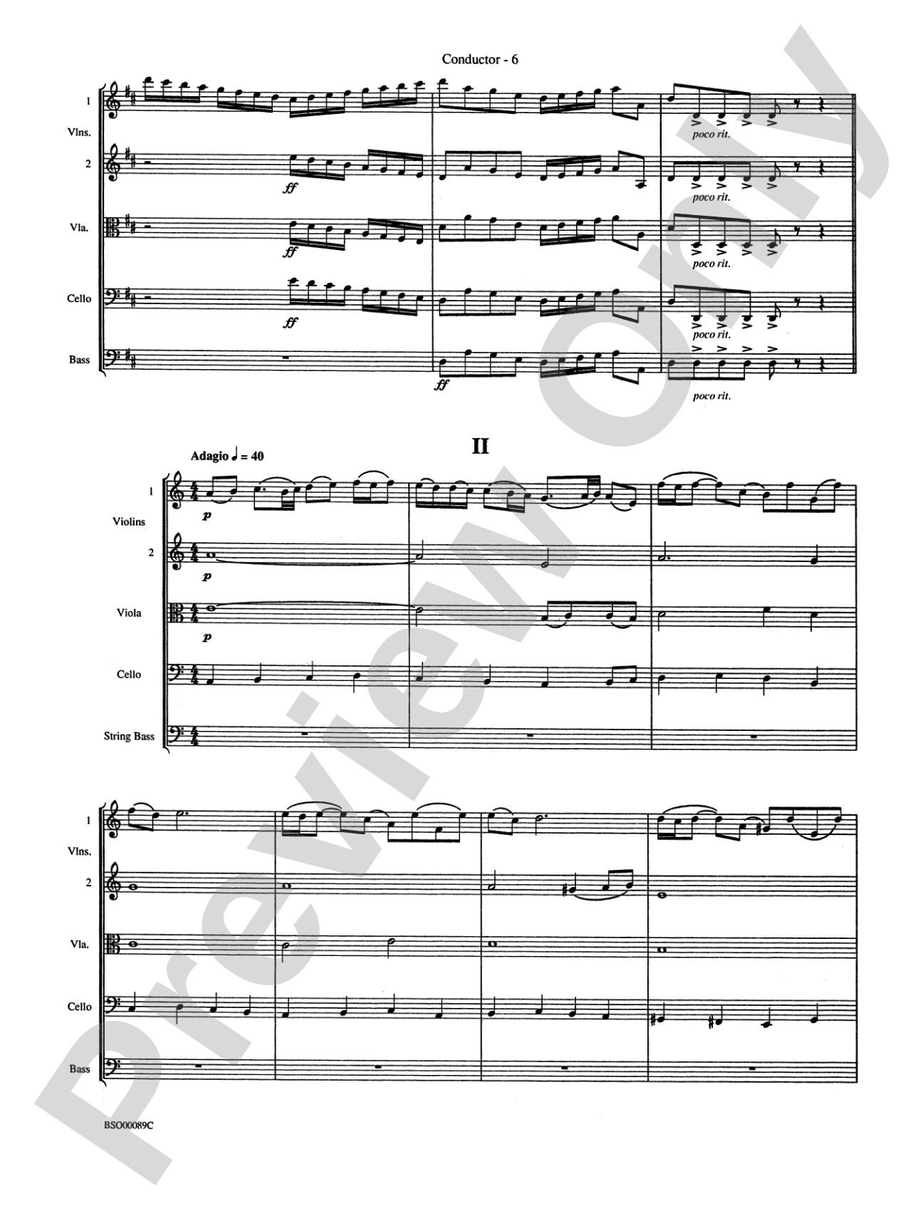 Queen Noor Suite: String Orchestra Conductor Score & Parts
