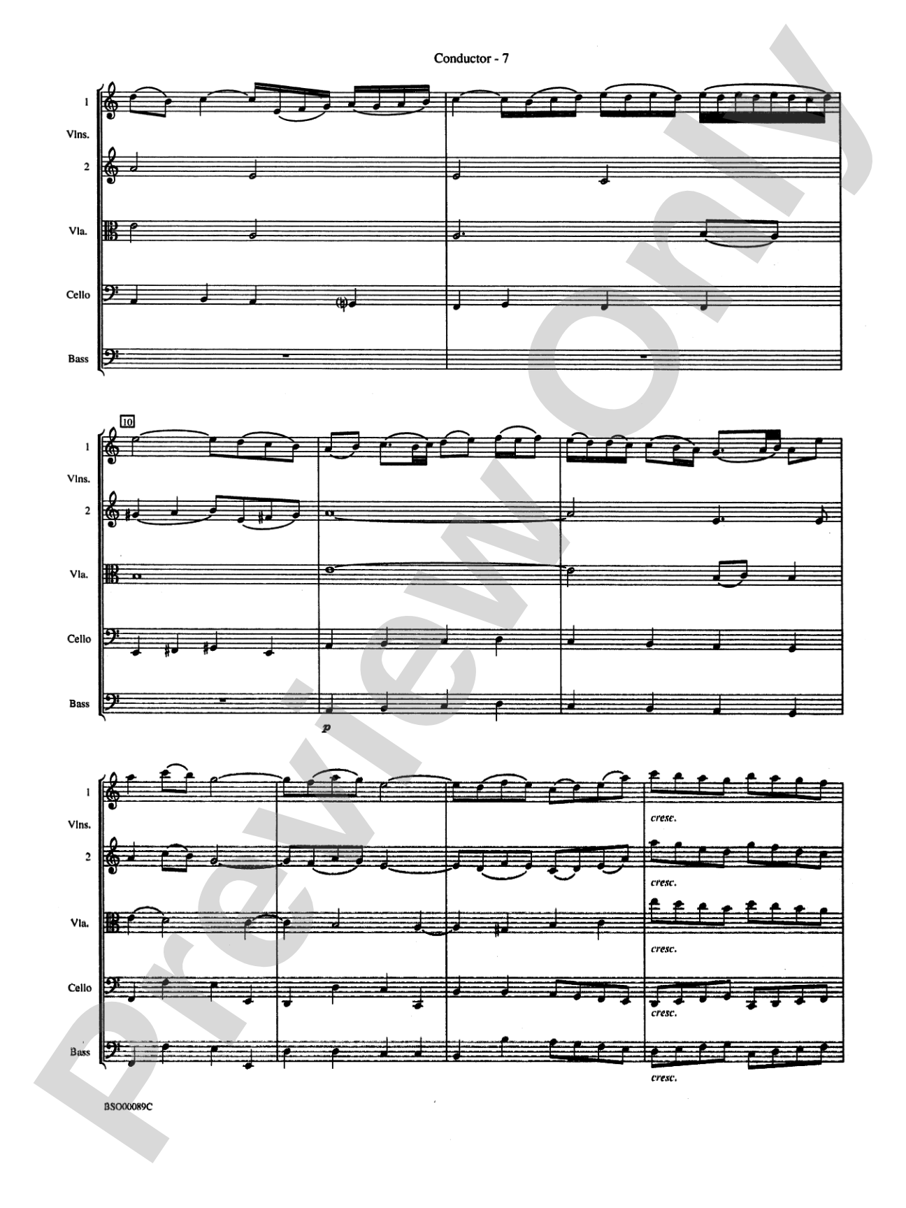 Queen Noor Suite: String Orchestra Conductor Score & Parts
