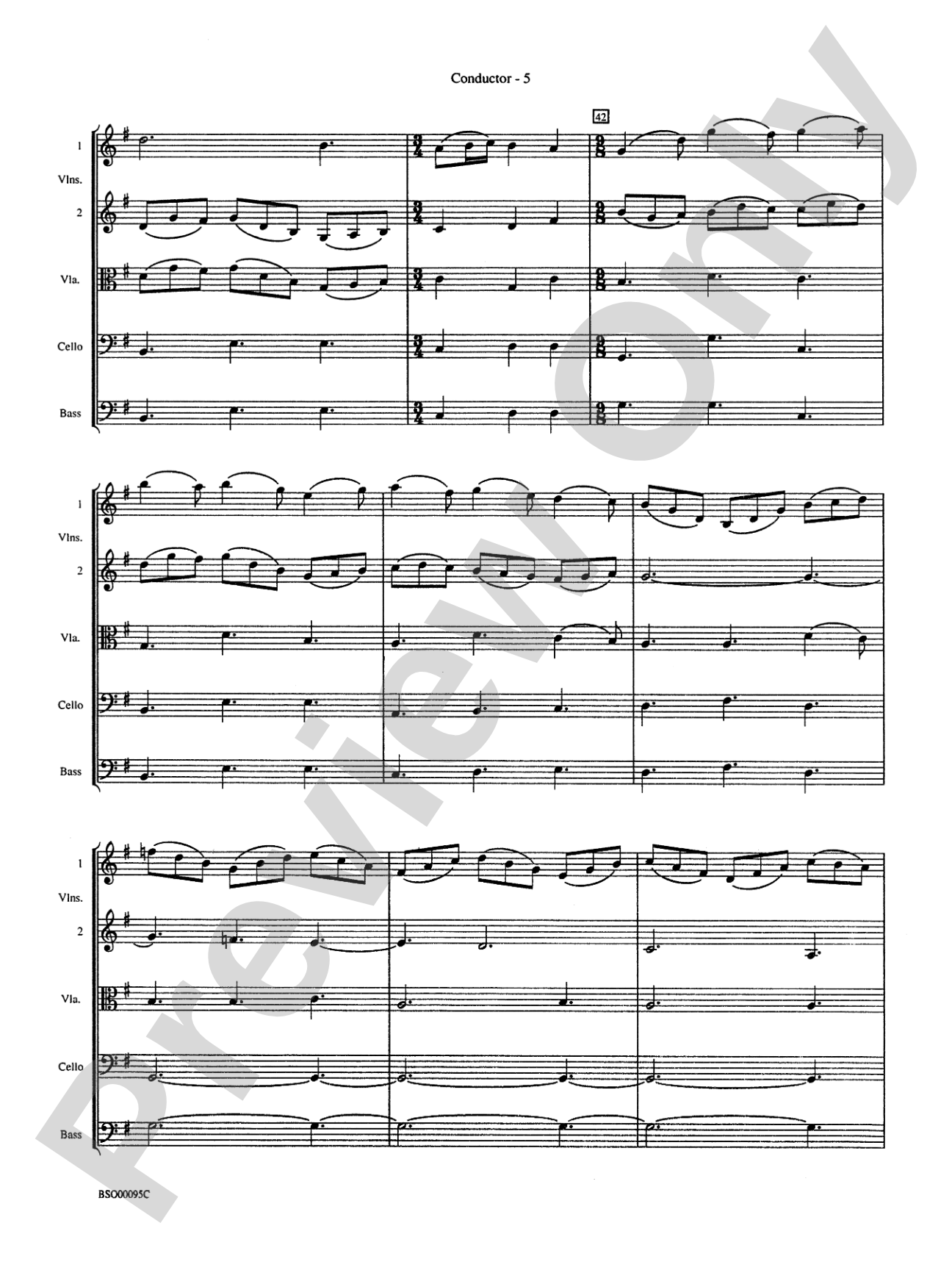 Jesu, Joy of Man's Desiring: String Orchestra Conductor Score & Parts