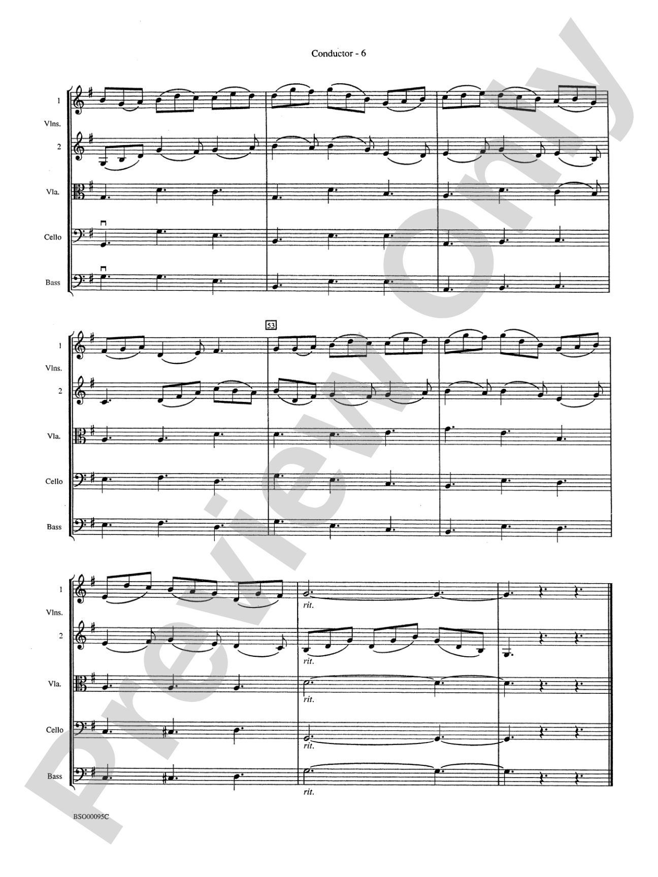 Jesu, Joy of Man's Desiring: String Orchestra Conductor Score & Parts