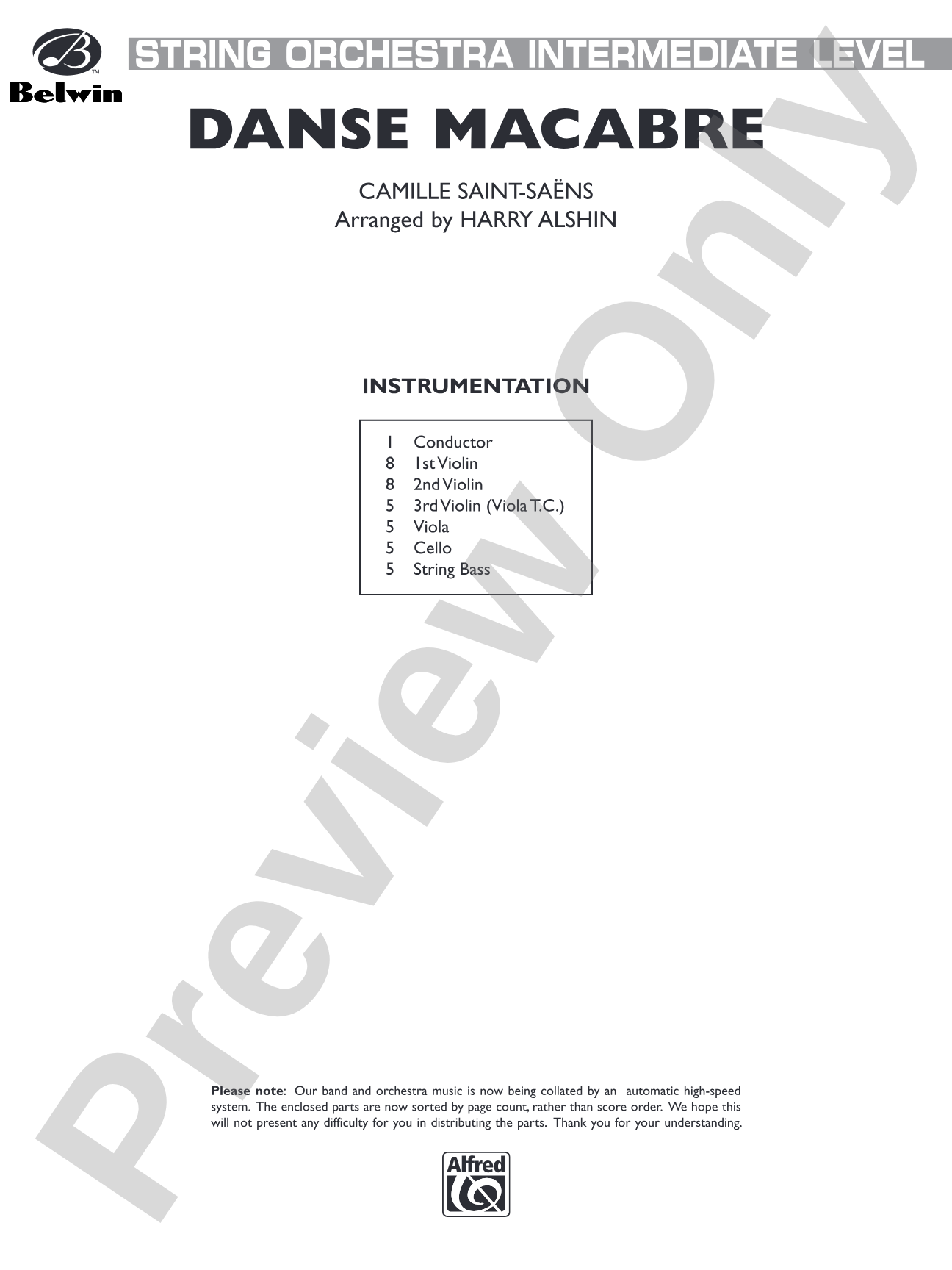 Danse Macabre: Score