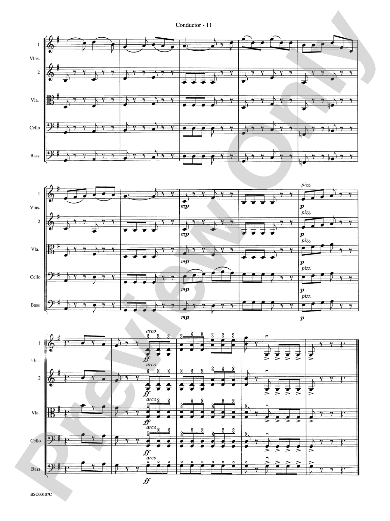 Londonderry Suite: String Orchestra Conductor Score & Parts