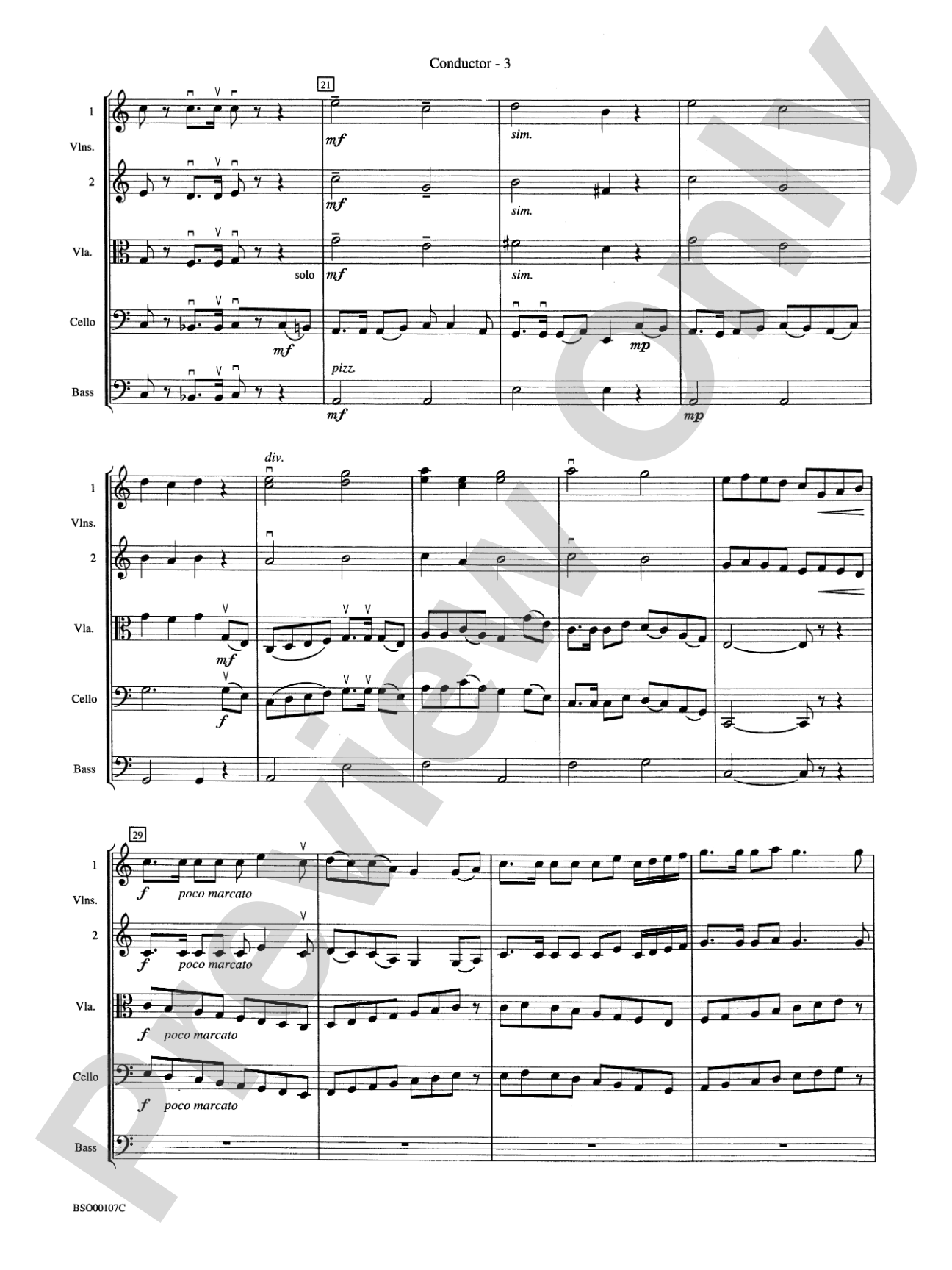 Londonderry Suite: String Orchestra Conductor Score & Parts