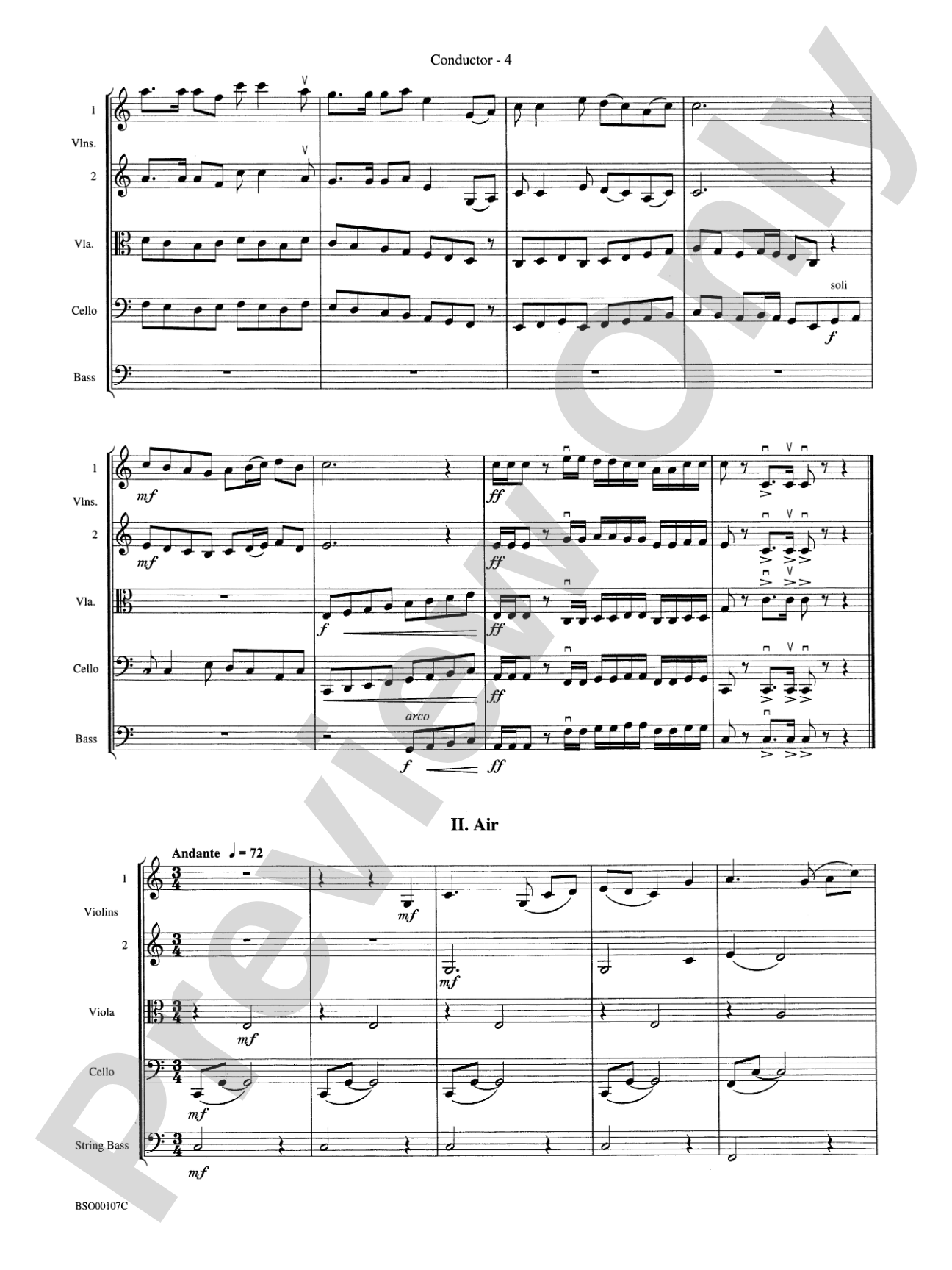 Londonderry Suite: String Orchestra Conductor Score & Parts