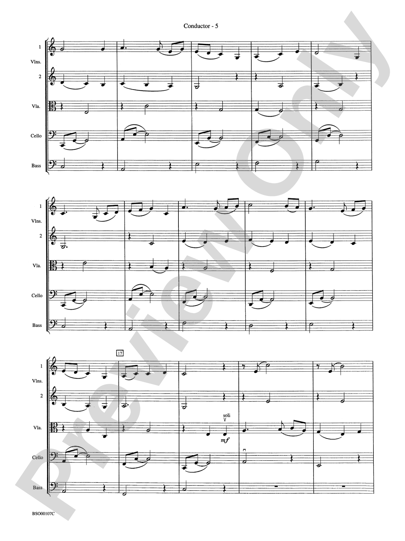 Londonderry Suite: String Orchestra Conductor Score & Parts