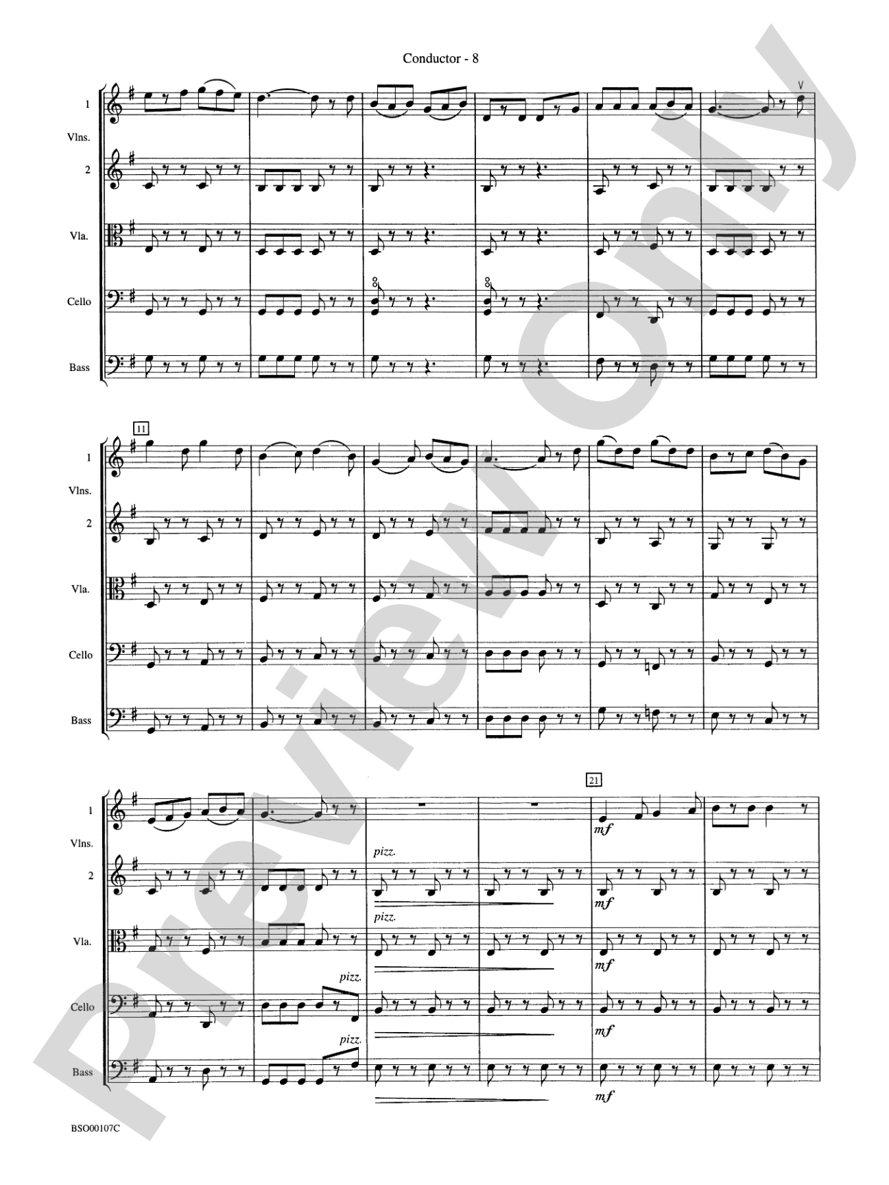 Londonderry Suite: String Orchestra Conductor Score & Parts