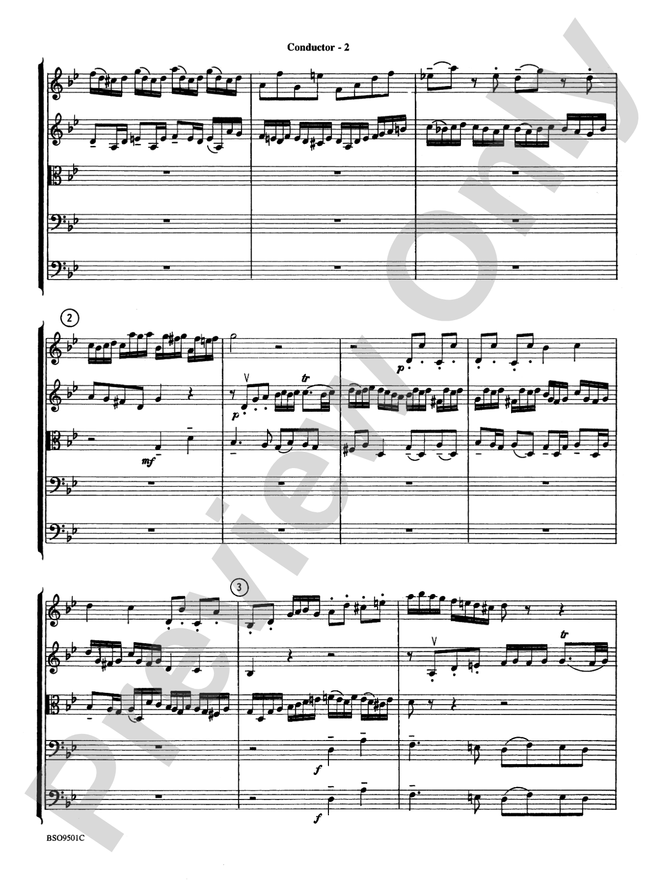 Fugue in G Minor (The "Little"): String Orchestra Conductor Score & Parts