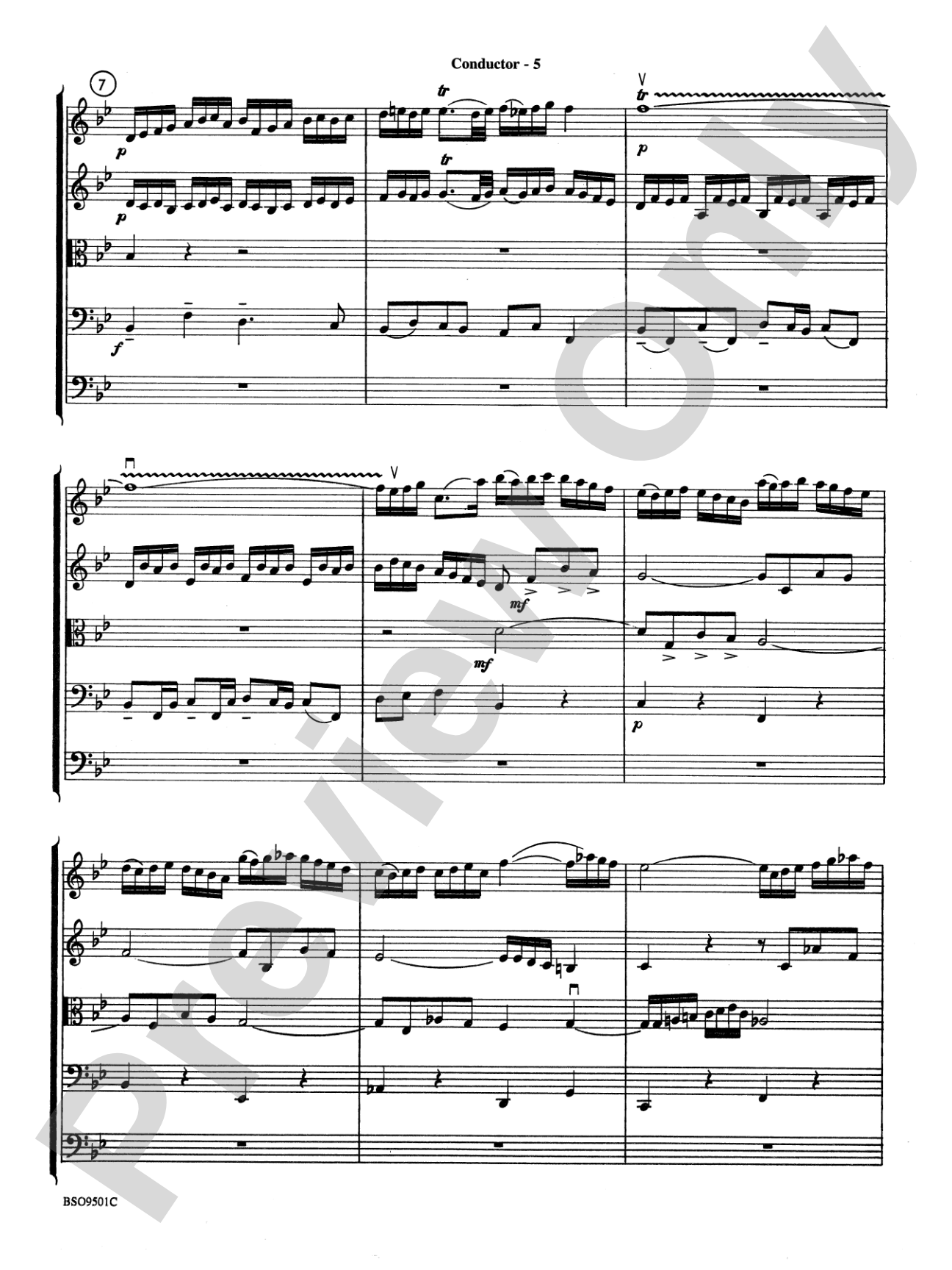 Fugue in G Minor (The "Little"): String Orchestra Conductor Score & Parts