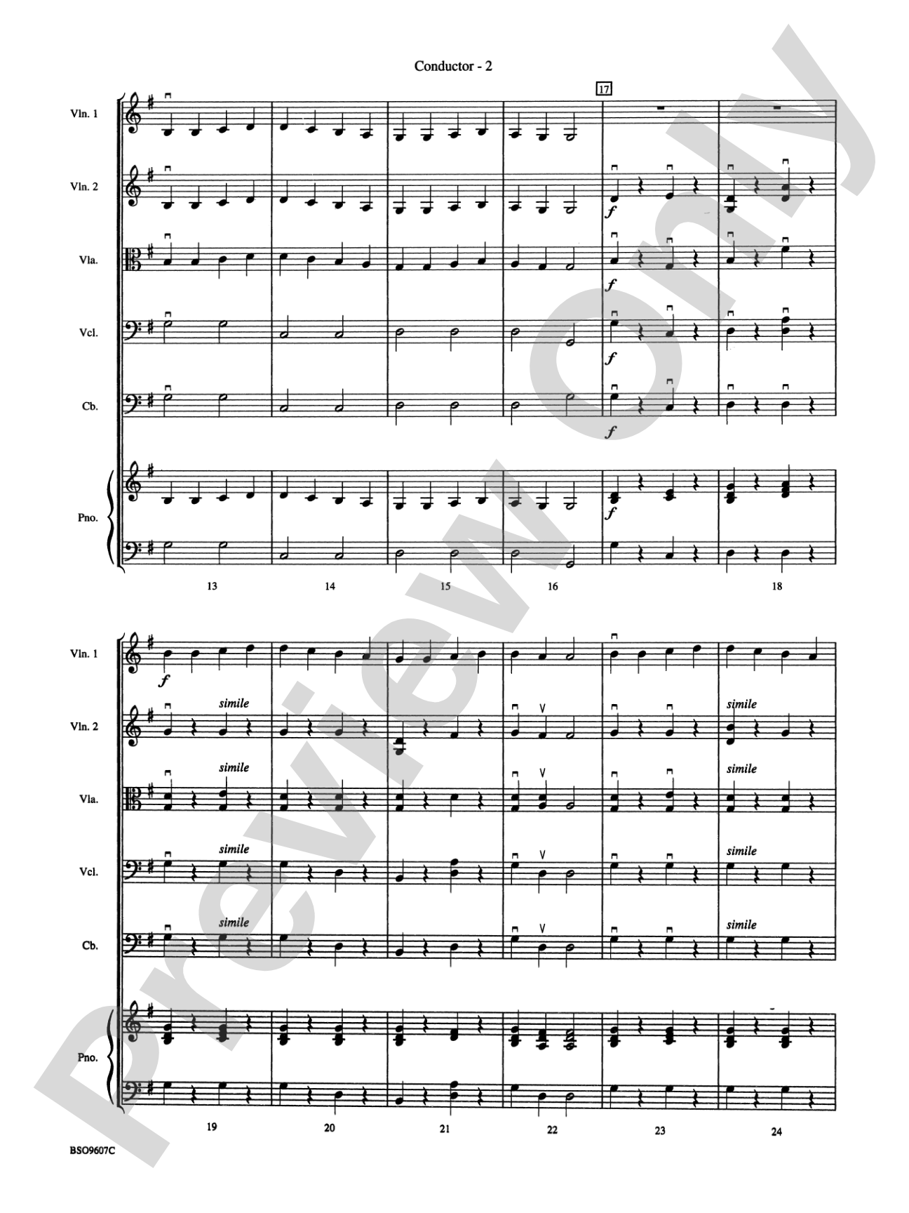 Ode to Joy: String Orchestra Conductor Score & Parts