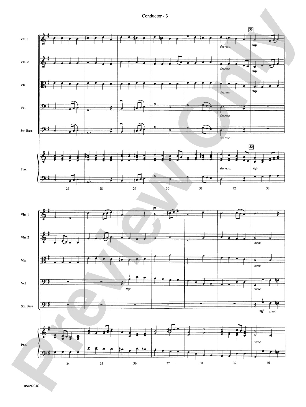Pomp and Circumstance: String Orchestra Conductor Score & Parts