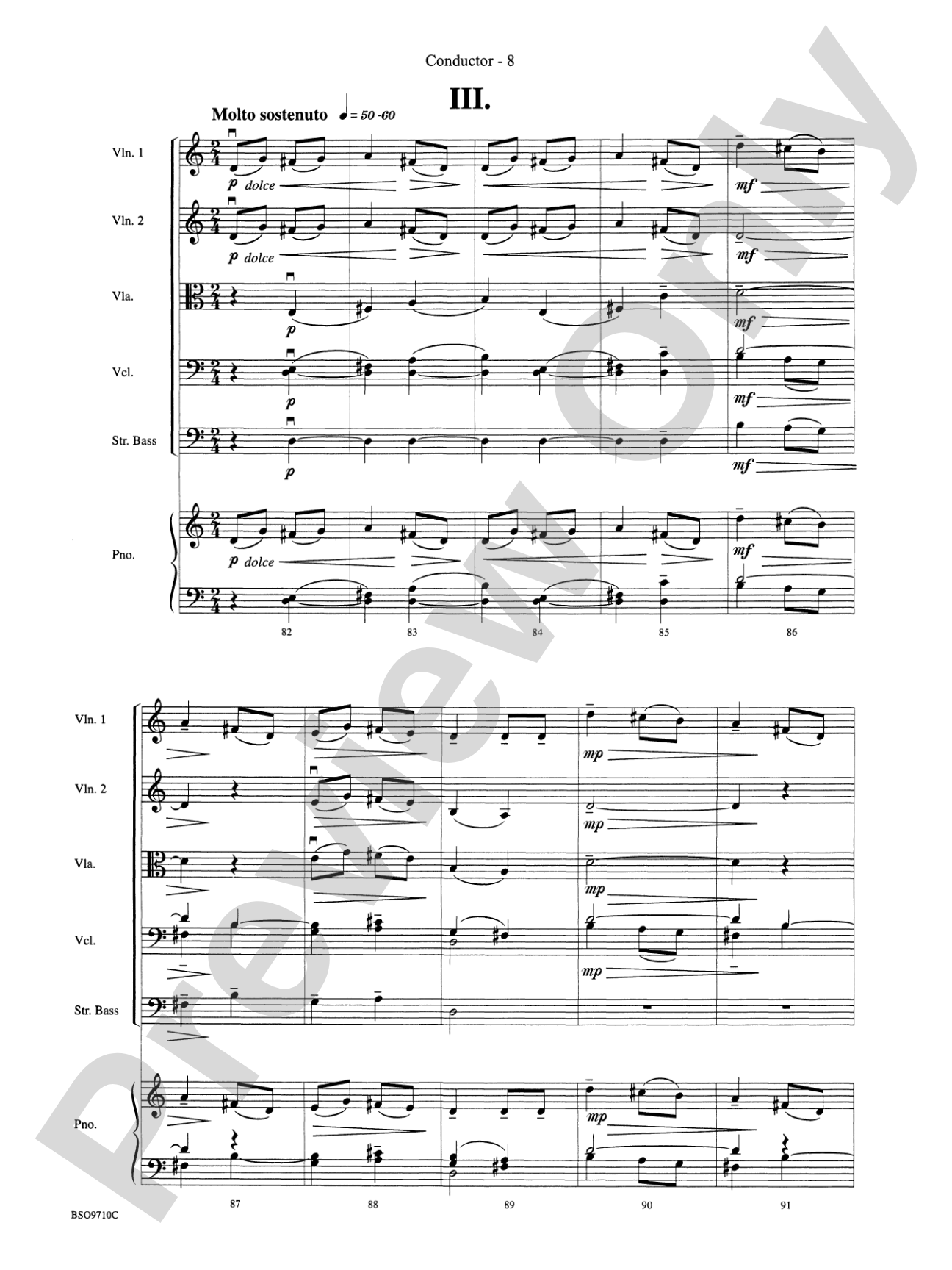 Bartók Suite: String Orchestra Conductor Score & Parts