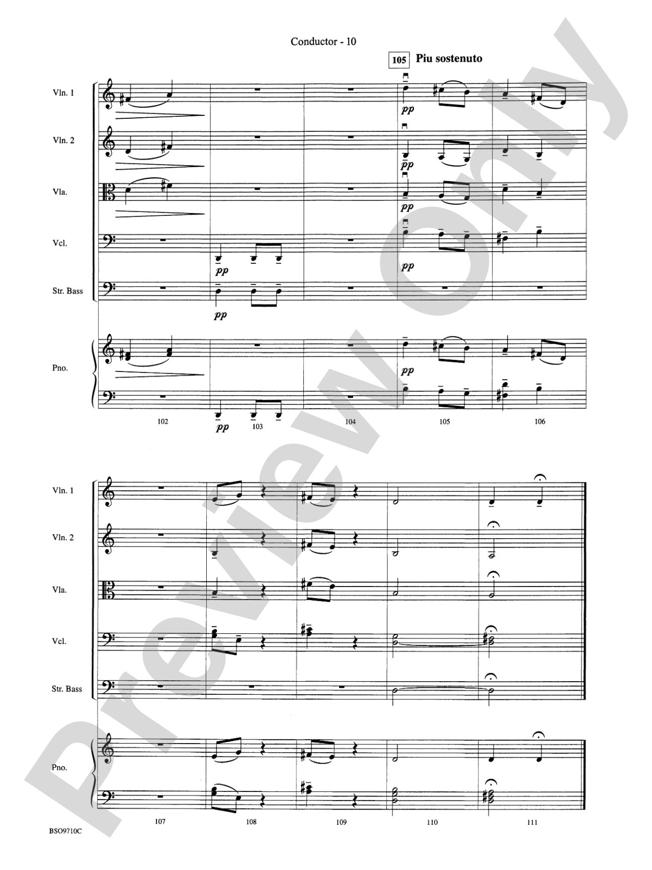 Bartók Suite: String Orchestra Conductor Score & Parts