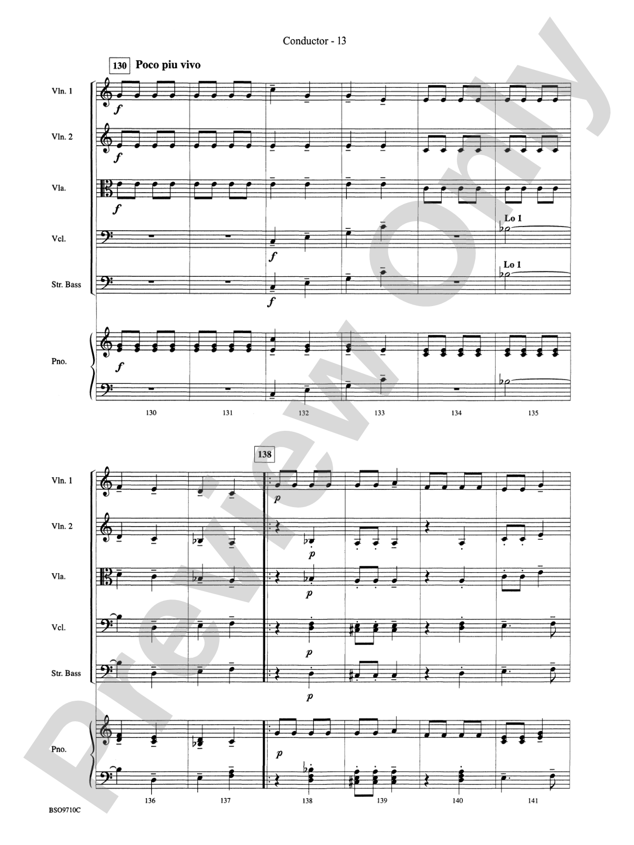 Bartók Suite: String Orchestra Conductor Score & Parts