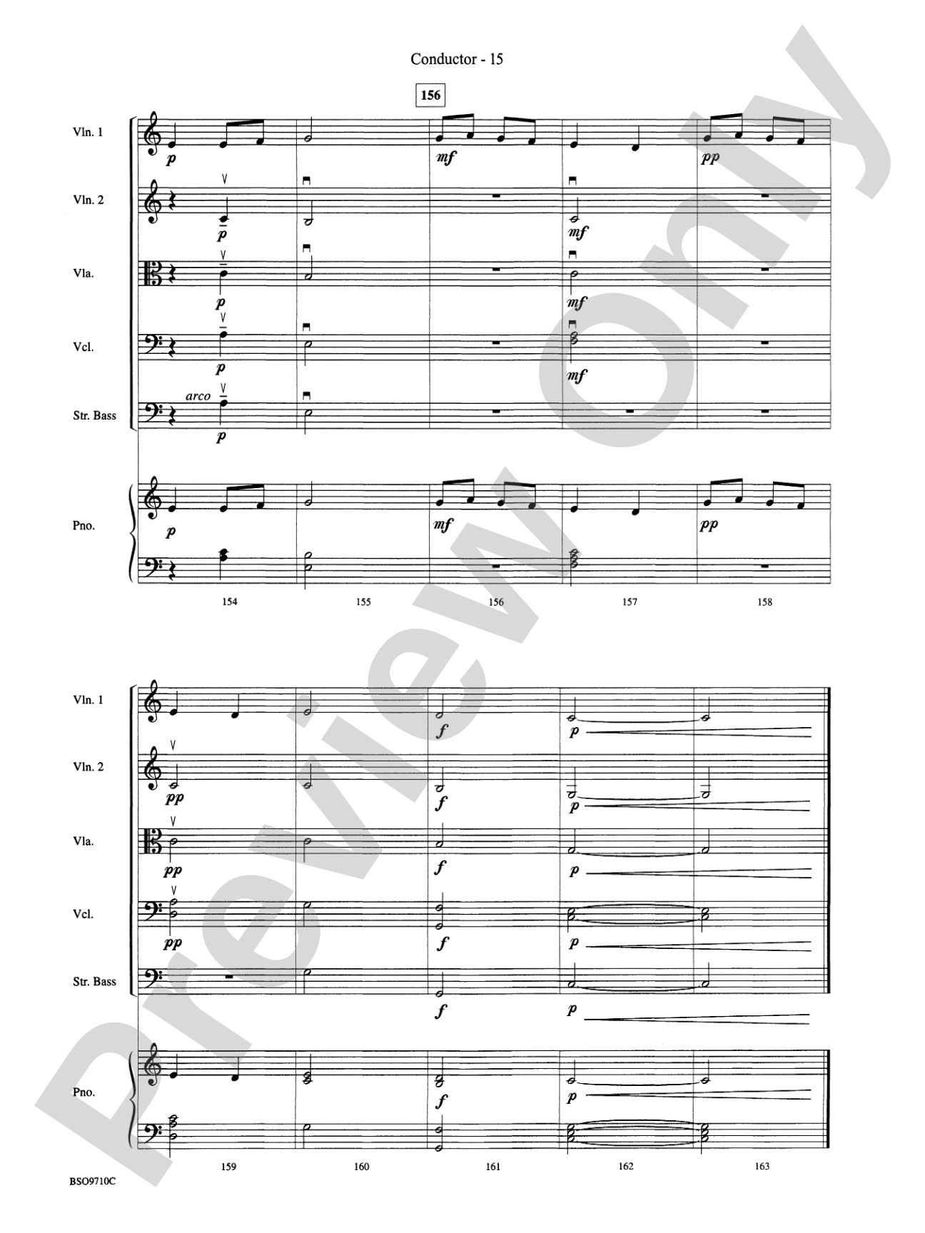 Bartók Suite: String Orchestra Conductor Score & Parts