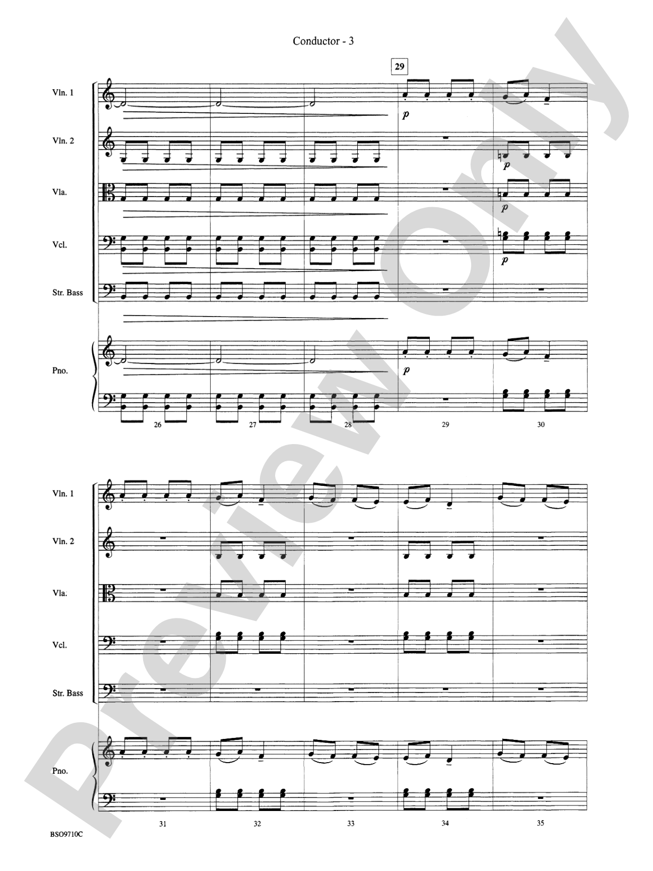 Bartók Suite: String Orchestra Conductor Score & Parts