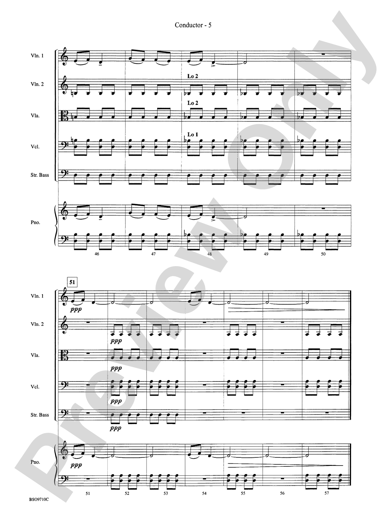 Bartók Suite: String Orchestra Conductor Score & Parts