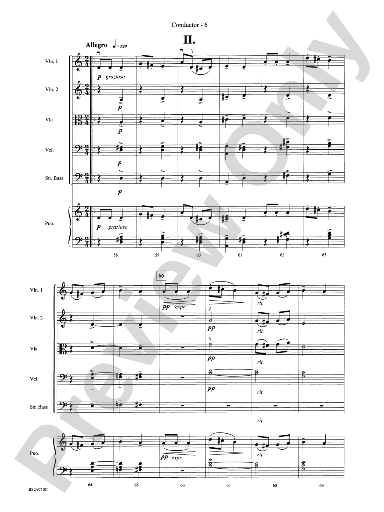 Bartók Suite: String Orchestra Conductor Score & Parts