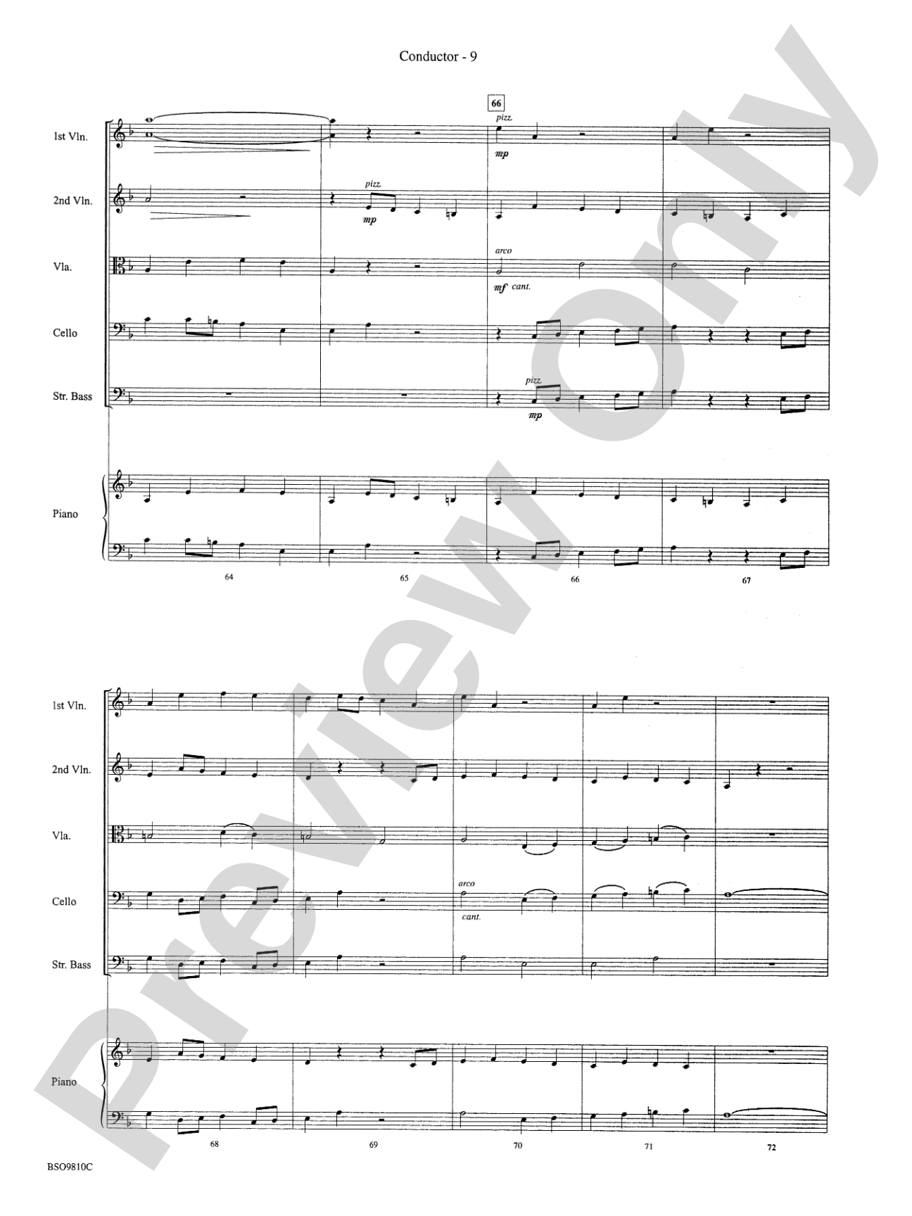 Ancient Ritual: String Orchestra Conductor Score & Parts